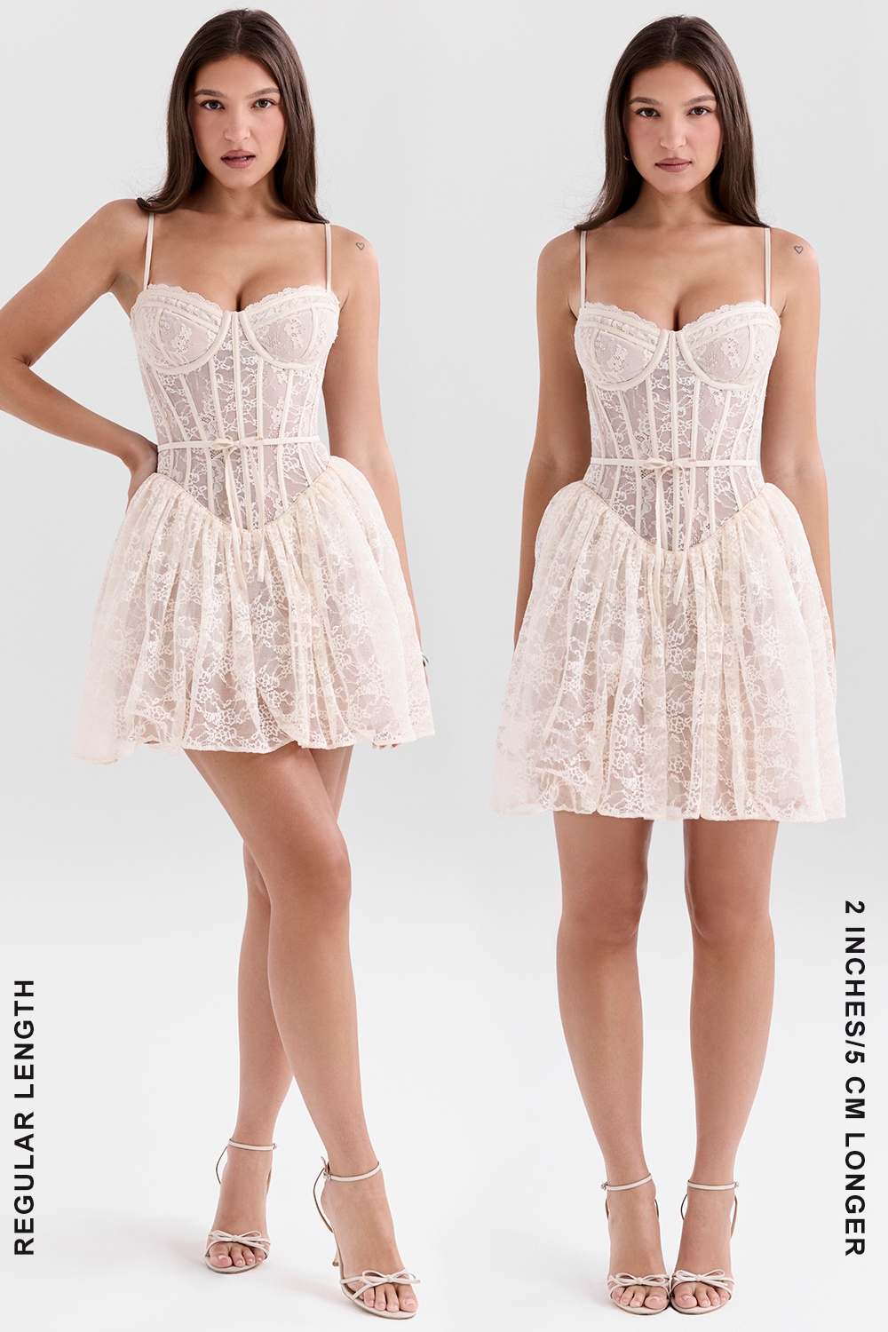 Louisa  Vintage Cream Lace Mini Dress — image 8