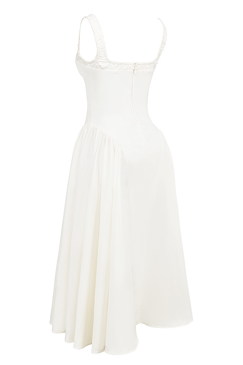 Dorothy  White Cotton Midi Sundress — image 13
