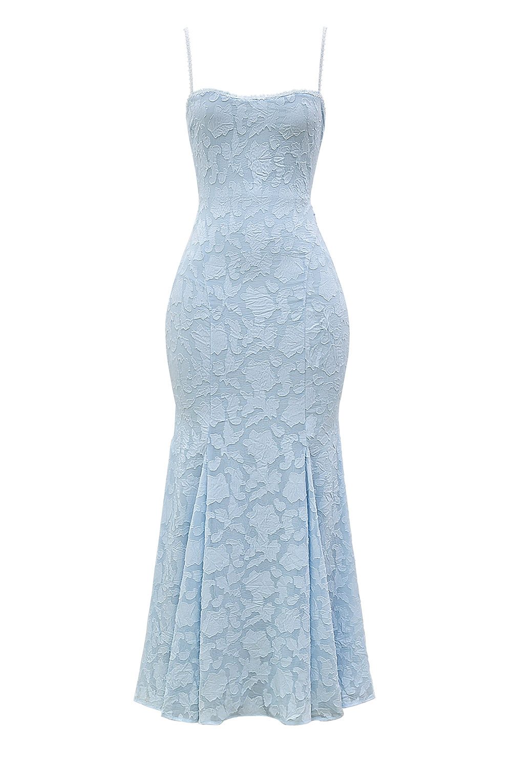 Joan  Bluebell Lace Up Back Maxi Dress — image 13