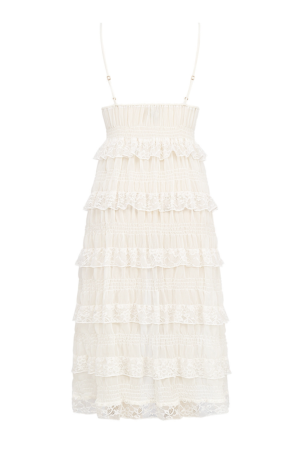 Mistress Rocks White Lace Frilled Longline Top - SALE — image 13