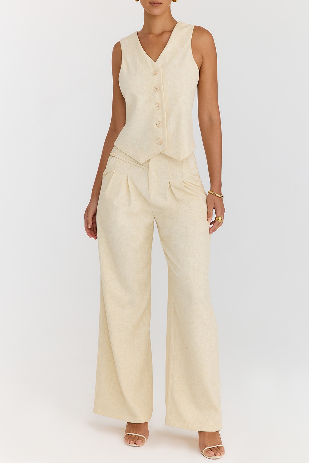 Mistress Rocks Butterscotch Pleated Trousers - SALE — image 5