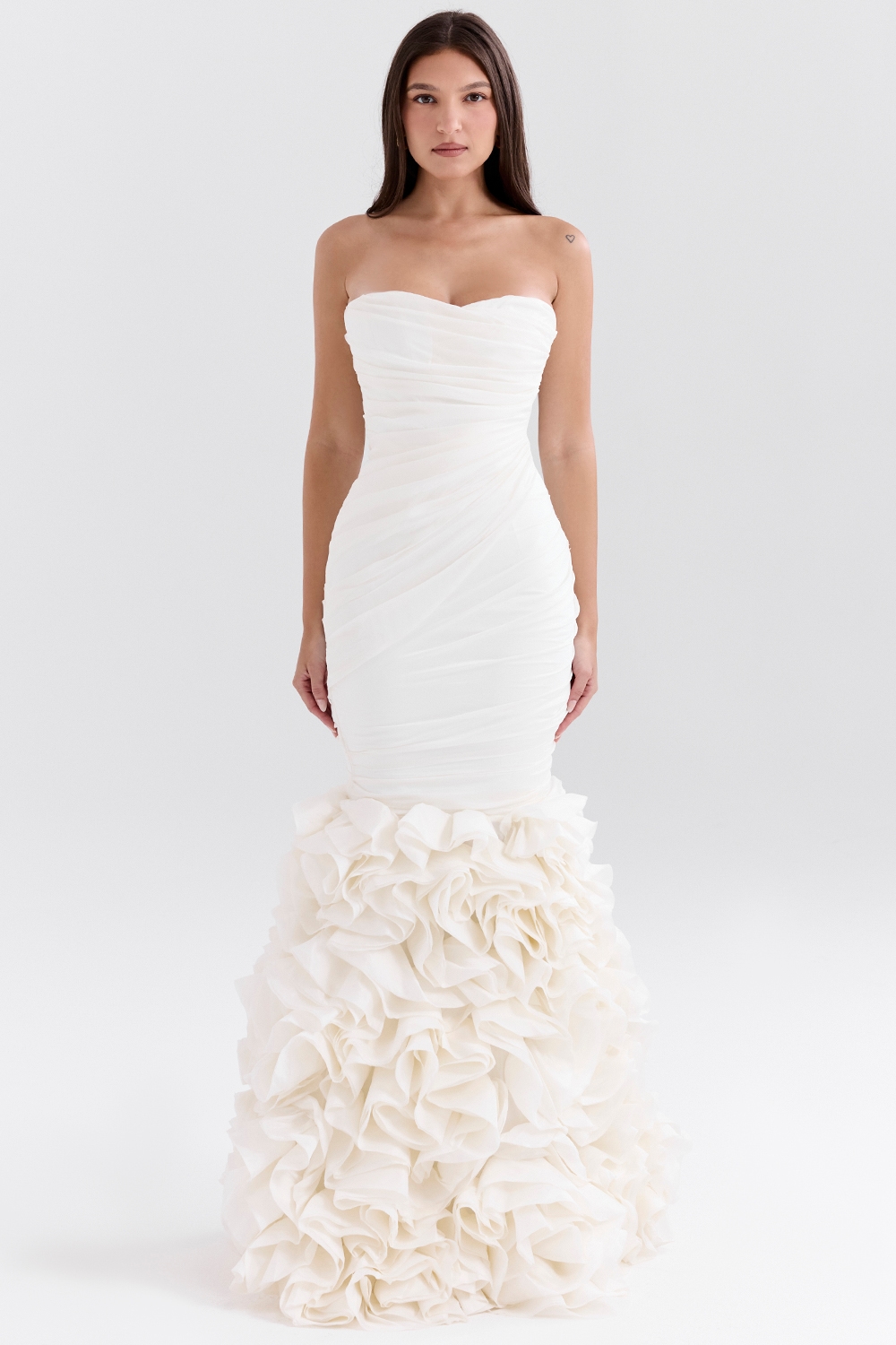 Gabrielle  Ivory Strapless Ruffle Bridal Gown — image 2