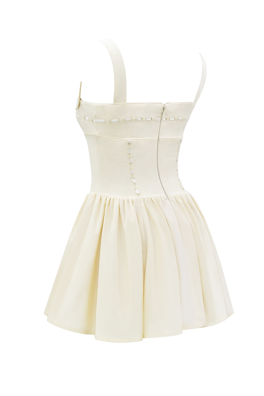 Honor  Buttermilk Ribbon Detailed Mini Dress — image 14