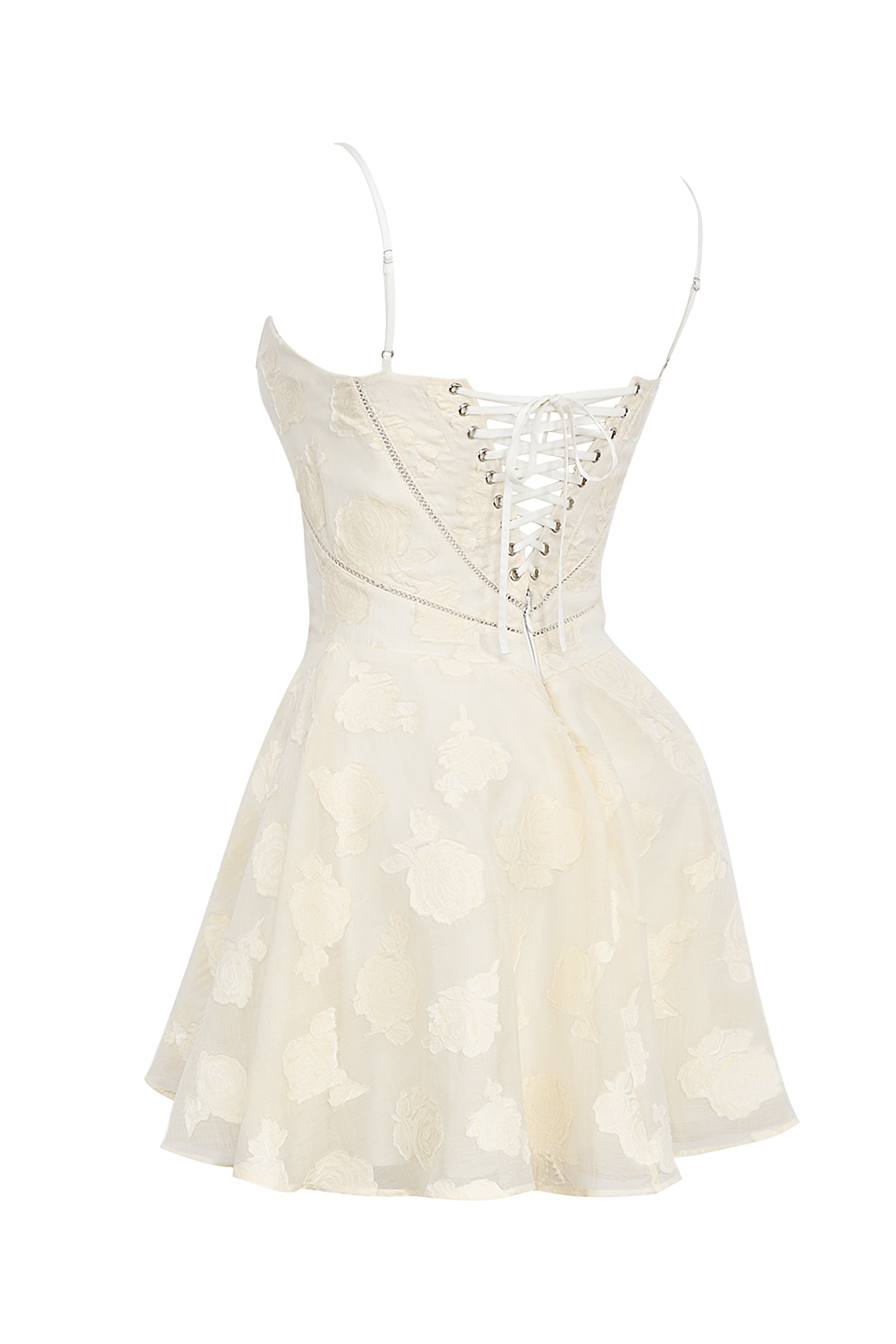 Serenita  Vintage Cream Floral Mini Dress — image 17