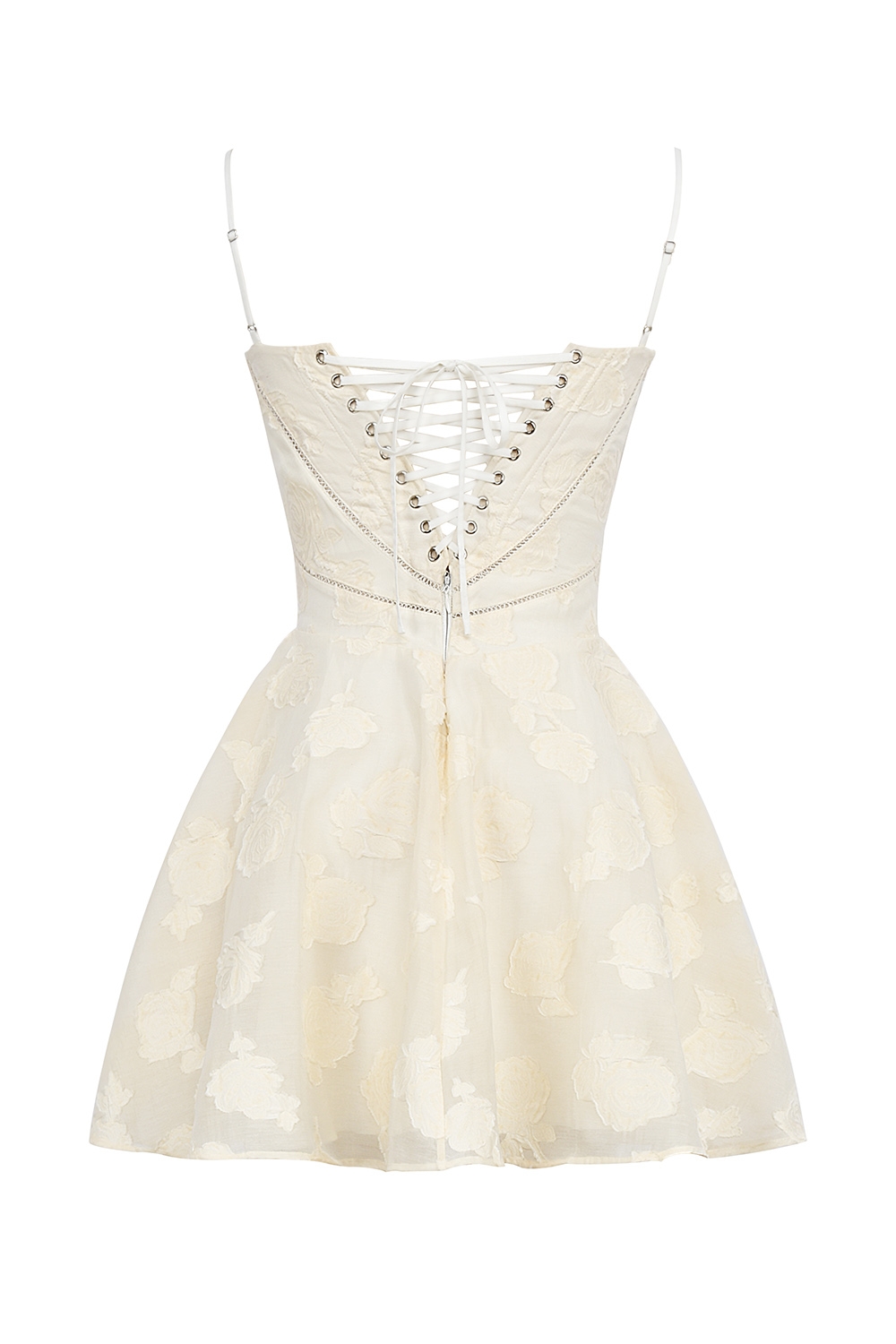 Serenita  Vintage Cream Floral Mini Dress — image 18