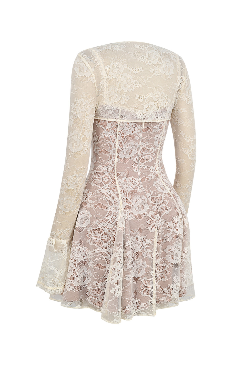 Alice  Vintage Cream Lace Mini Dress — image 13