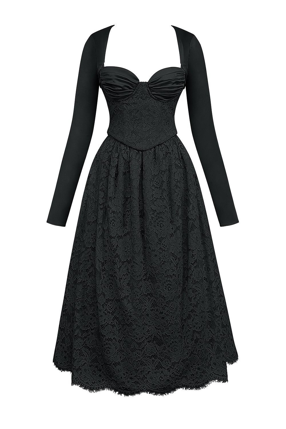 Duchess  Black Lace Corset, Skirt and Bolero — image 9