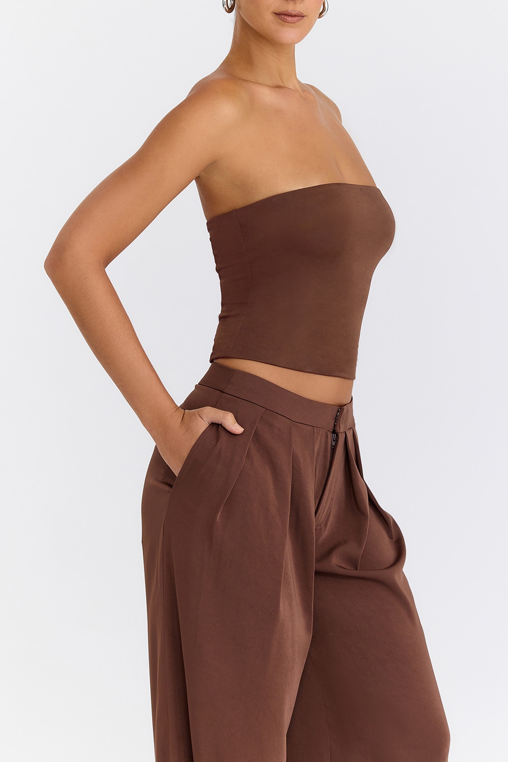 Mistress Rocks Cocoa Strapless Top - SALE — image 6