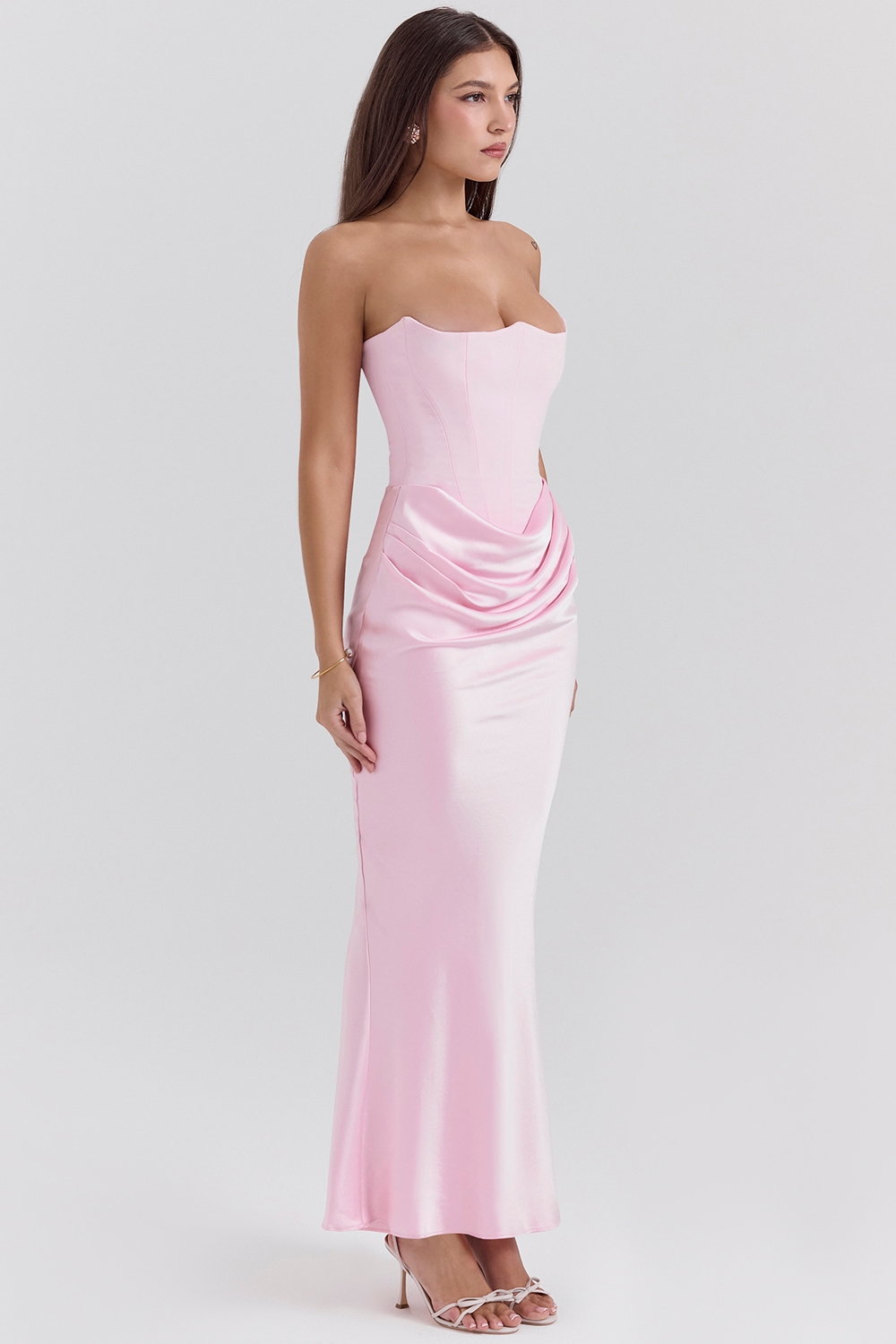 Persephone  Rose Shadow Strapless Corset Maxi Dress — image 3