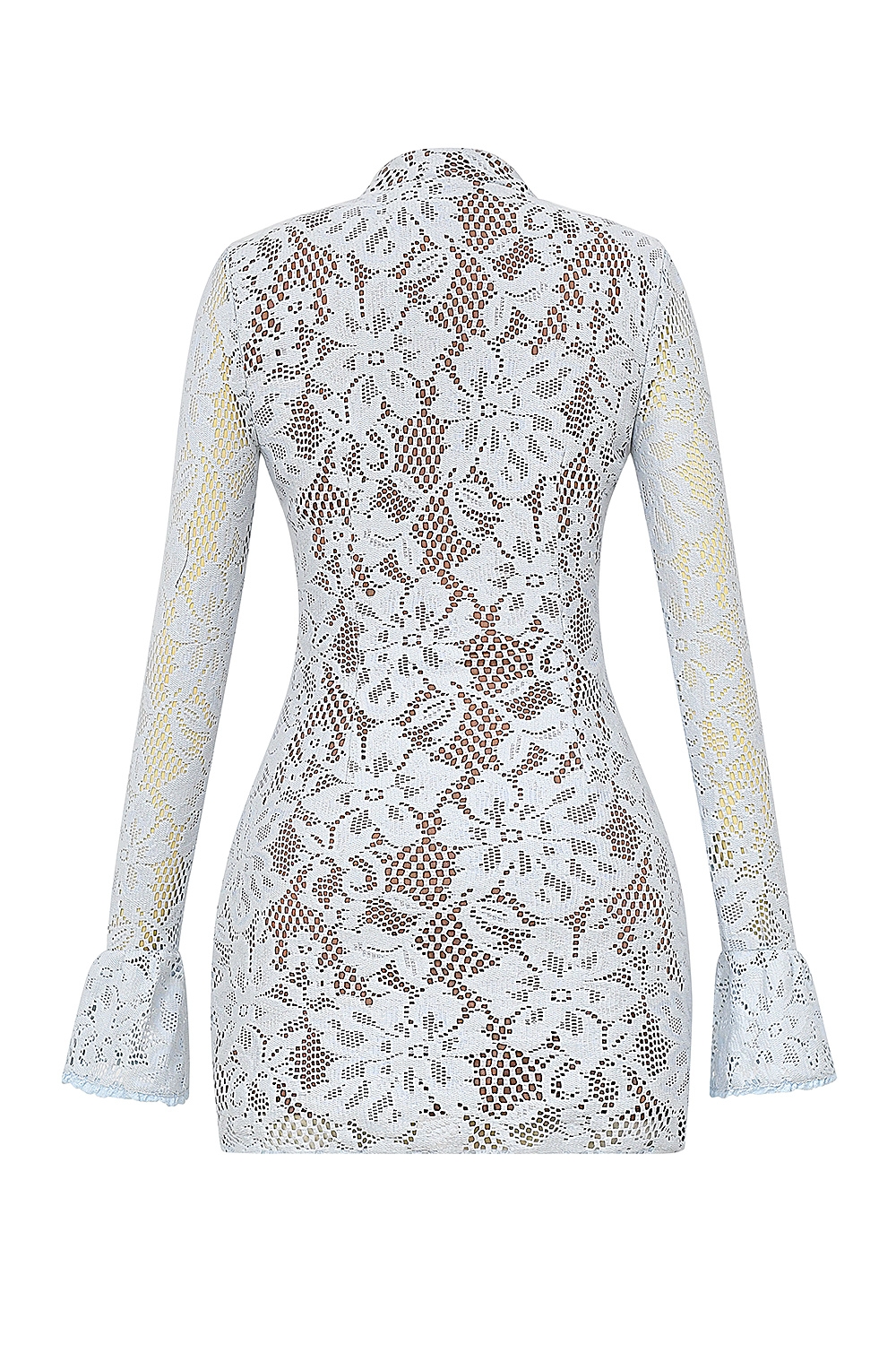 Brianna  Bluebell Keyhole Lace Mini Dress — image 16