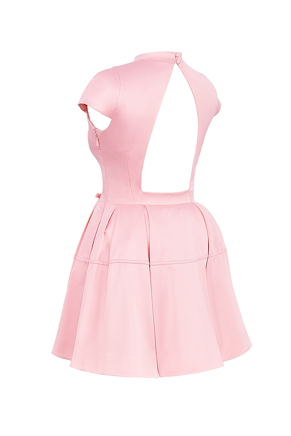Saida  Parisian Pink Backless Mini Dress — image 12