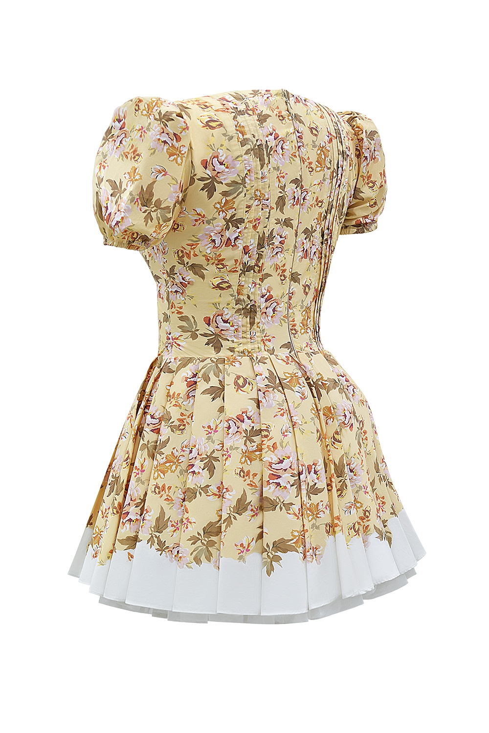 Imani  Honeyflower Print Pleated Cotton Mini Dress — image 15