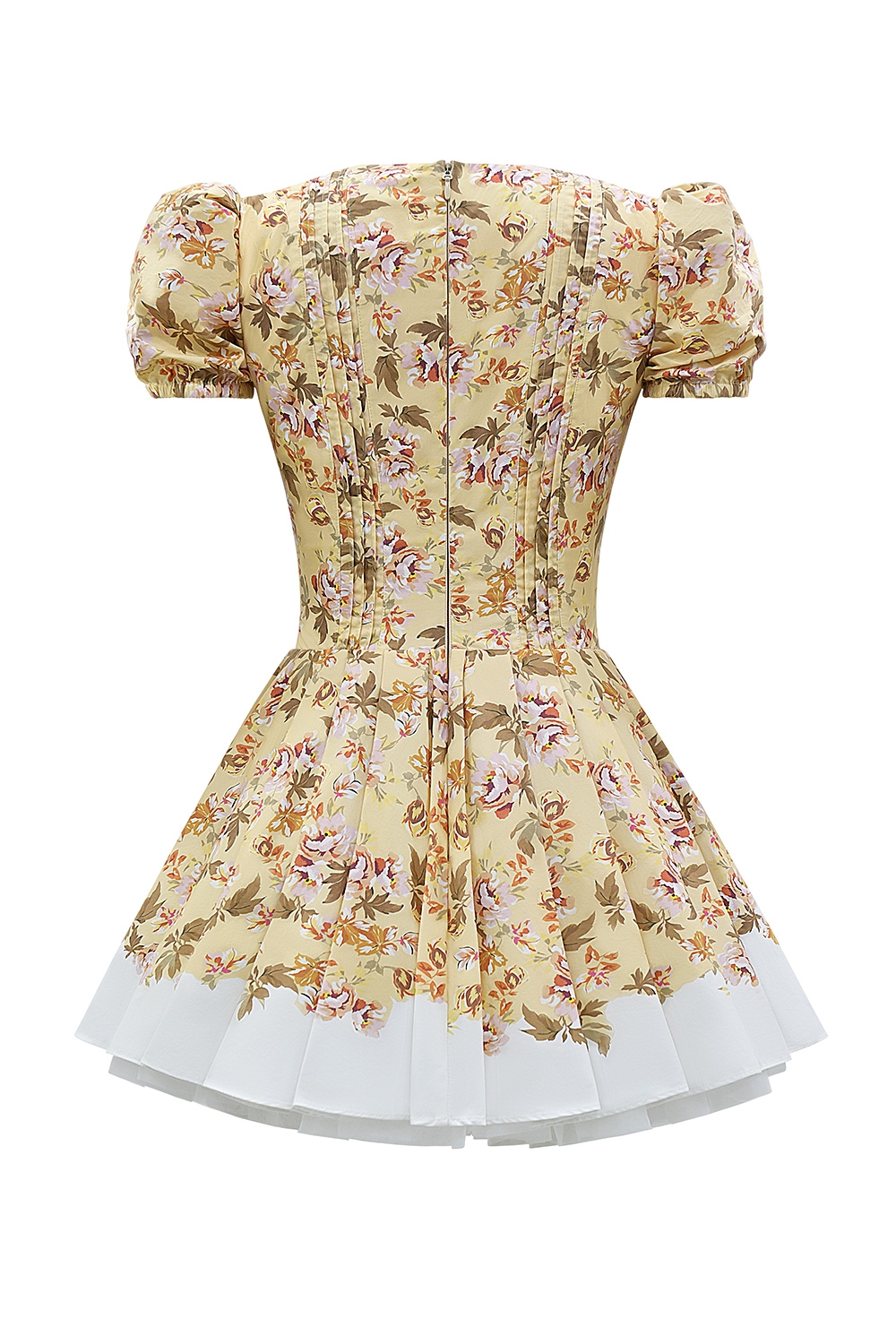 Imani  Honeyflower Print Pleated Cotton Mini Dress — image 16