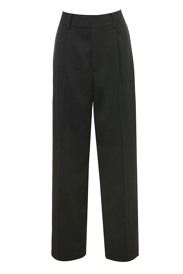 Hayden  Black Wide Leg High Waist Tailored Trousers — image 14