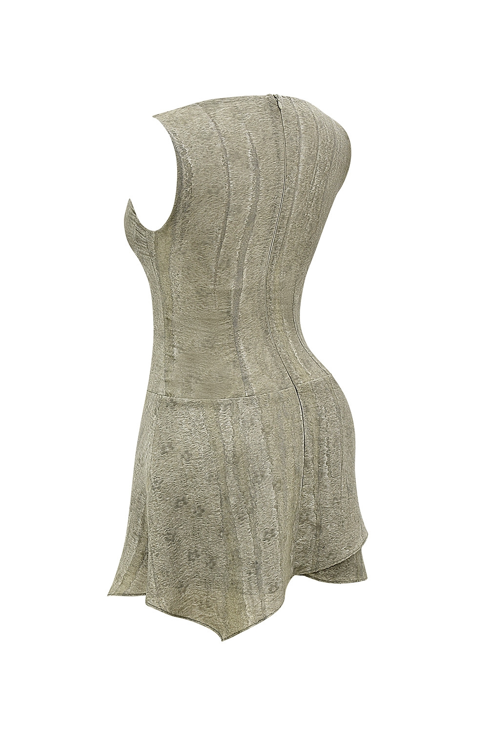 Mistress Rocks Printed Khaki Cutout Mini Dress - SALE — image 14
