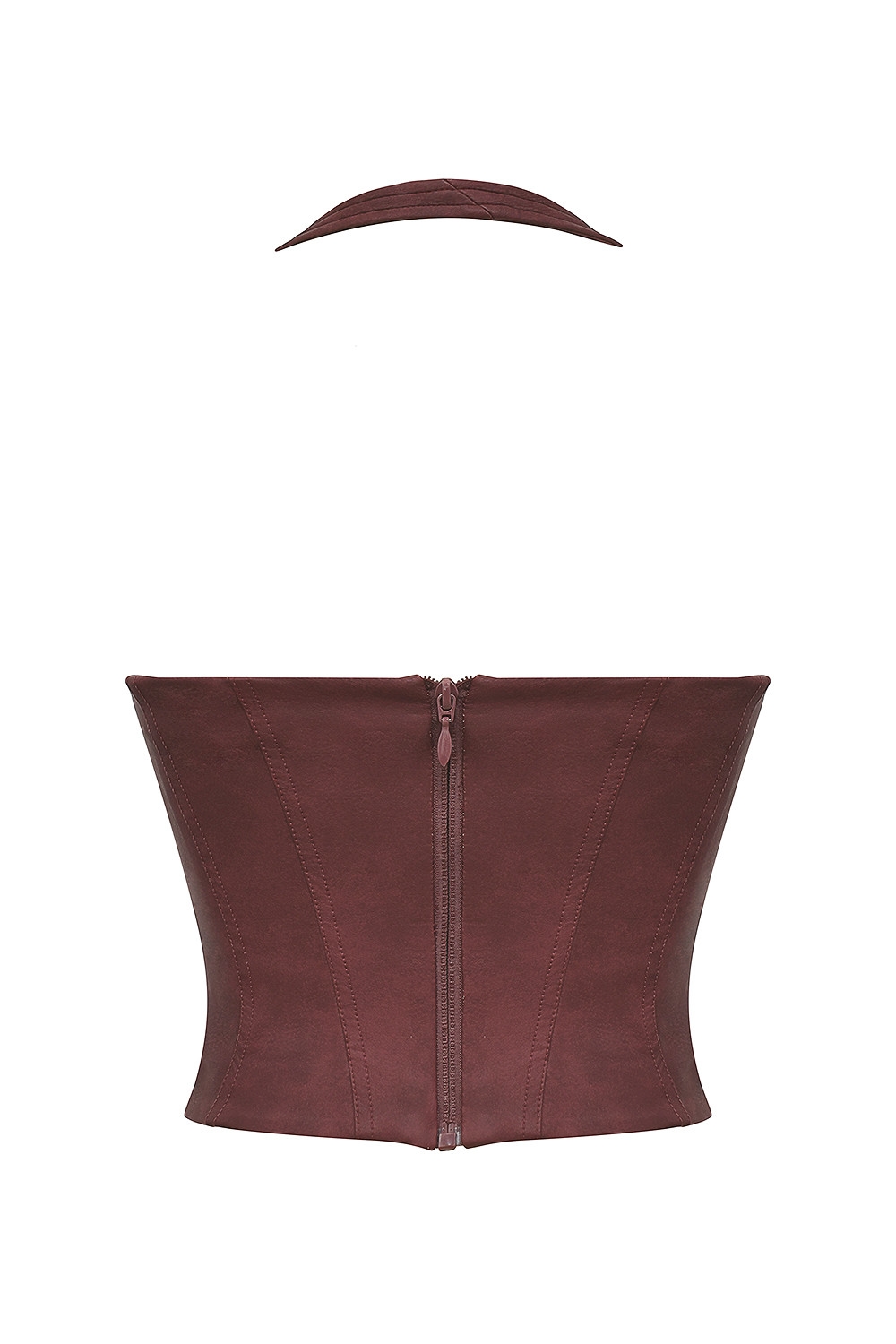 Mistress Rocks Cherry Vegan Leather Halter Corset Top - SALE — image 13