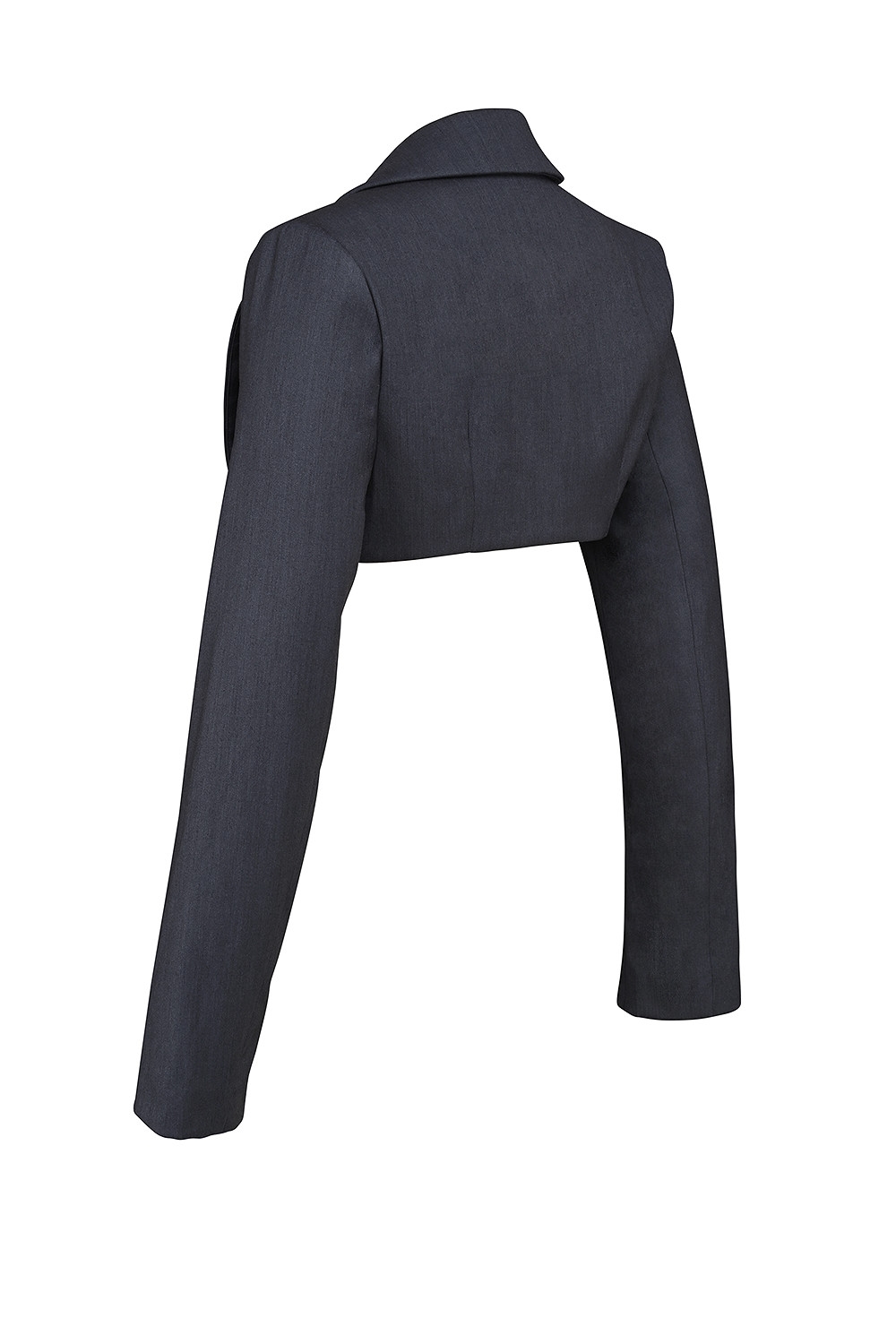 Mistress Rocks Dark Grey Cropped Tailored Jacket - SALE — image 11