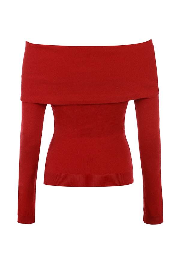 Amaryllis  Holly Red Cashmere Blend Sweater — image 10