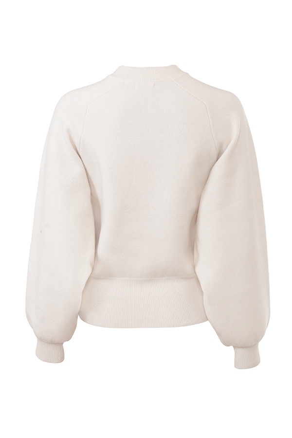Cressida  Cream Wool Cashmere Heavy Knit Sweater — image 12