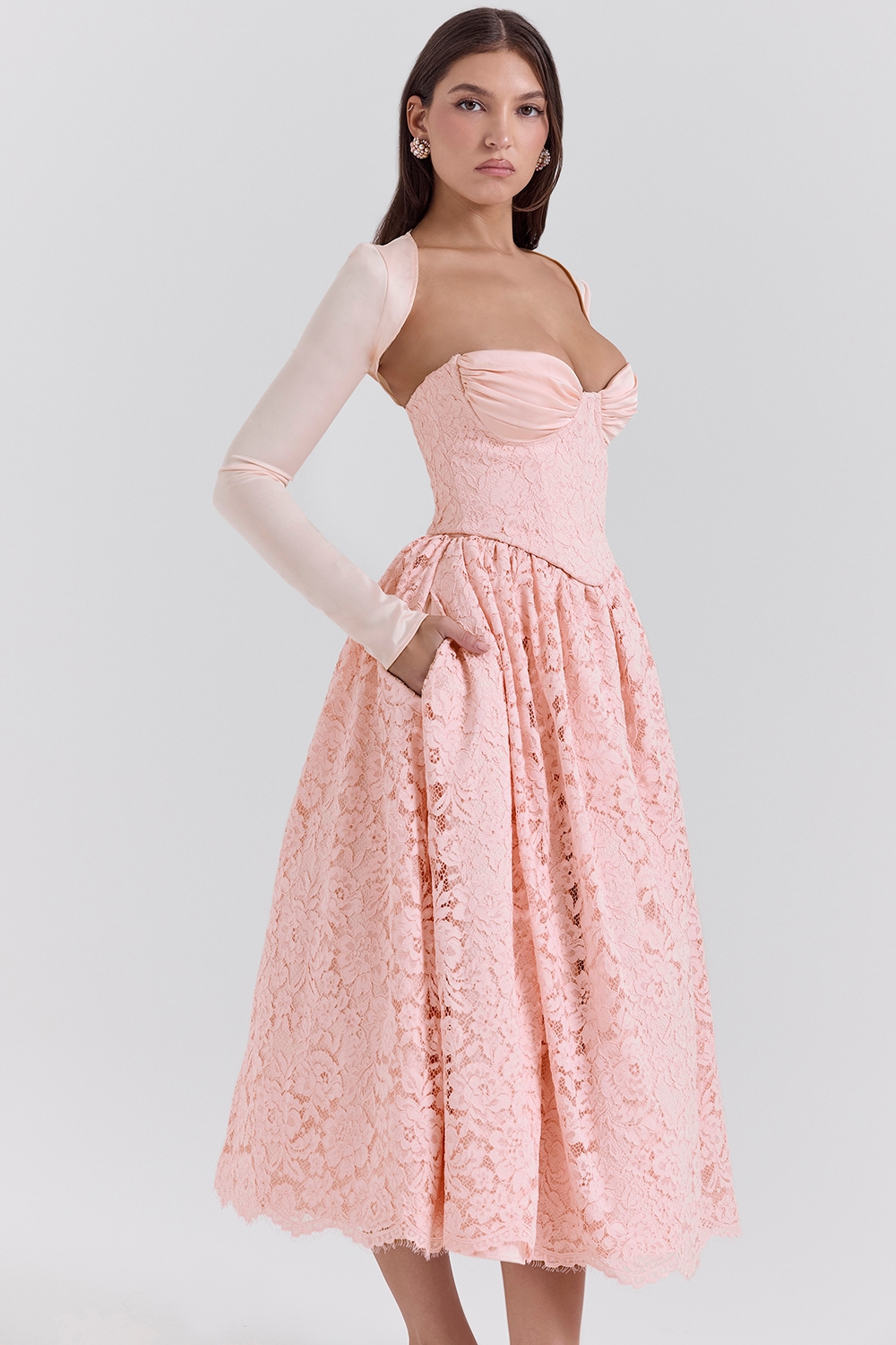 Duchess  Ballerina Pink Lace Corset, Skirt and Bolero — image 5