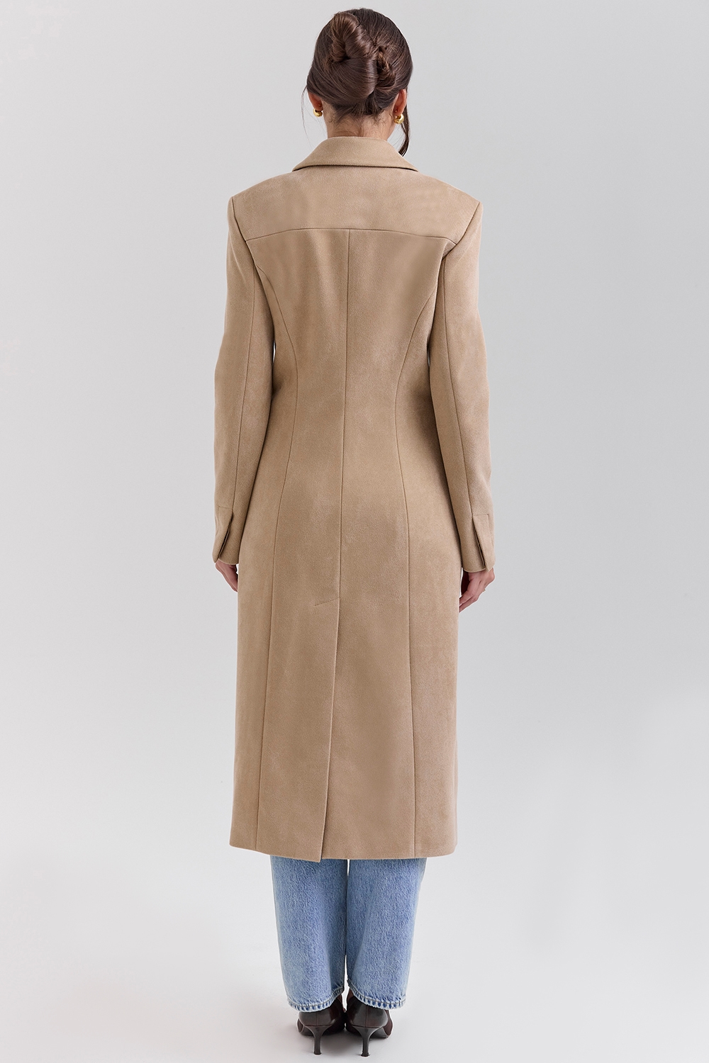 Remi  Camel Single Breasted Long Coat — image 9
