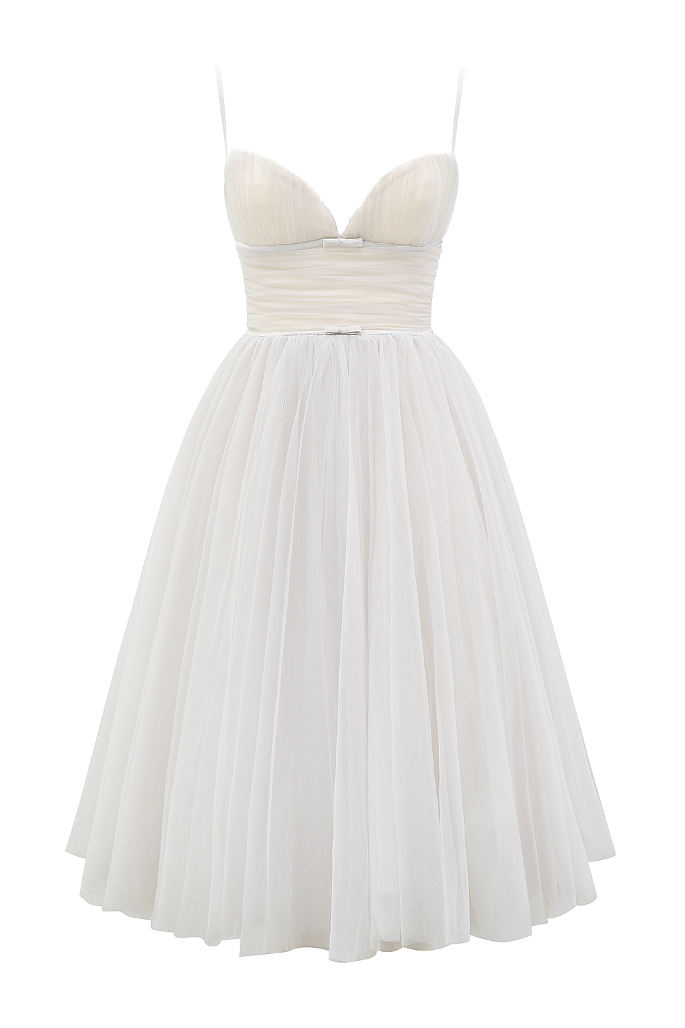 Countess  French Dove Tulle Midi Dress — image 10