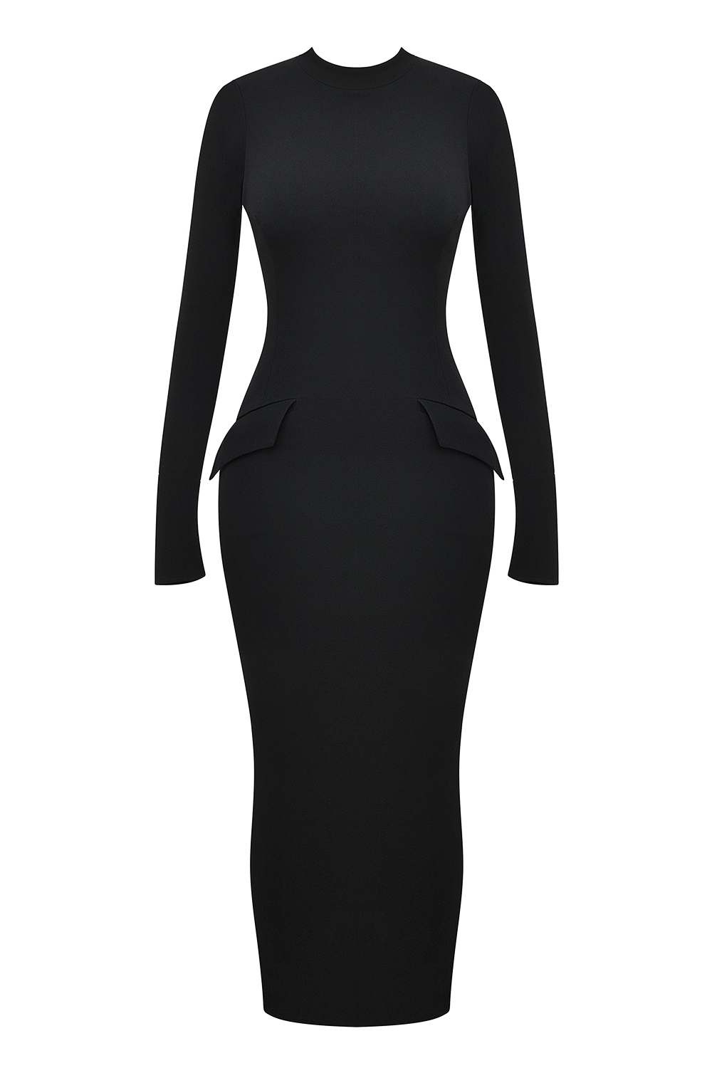 Marie-Louise  Black Turtleneck Maxi Dress — image 9