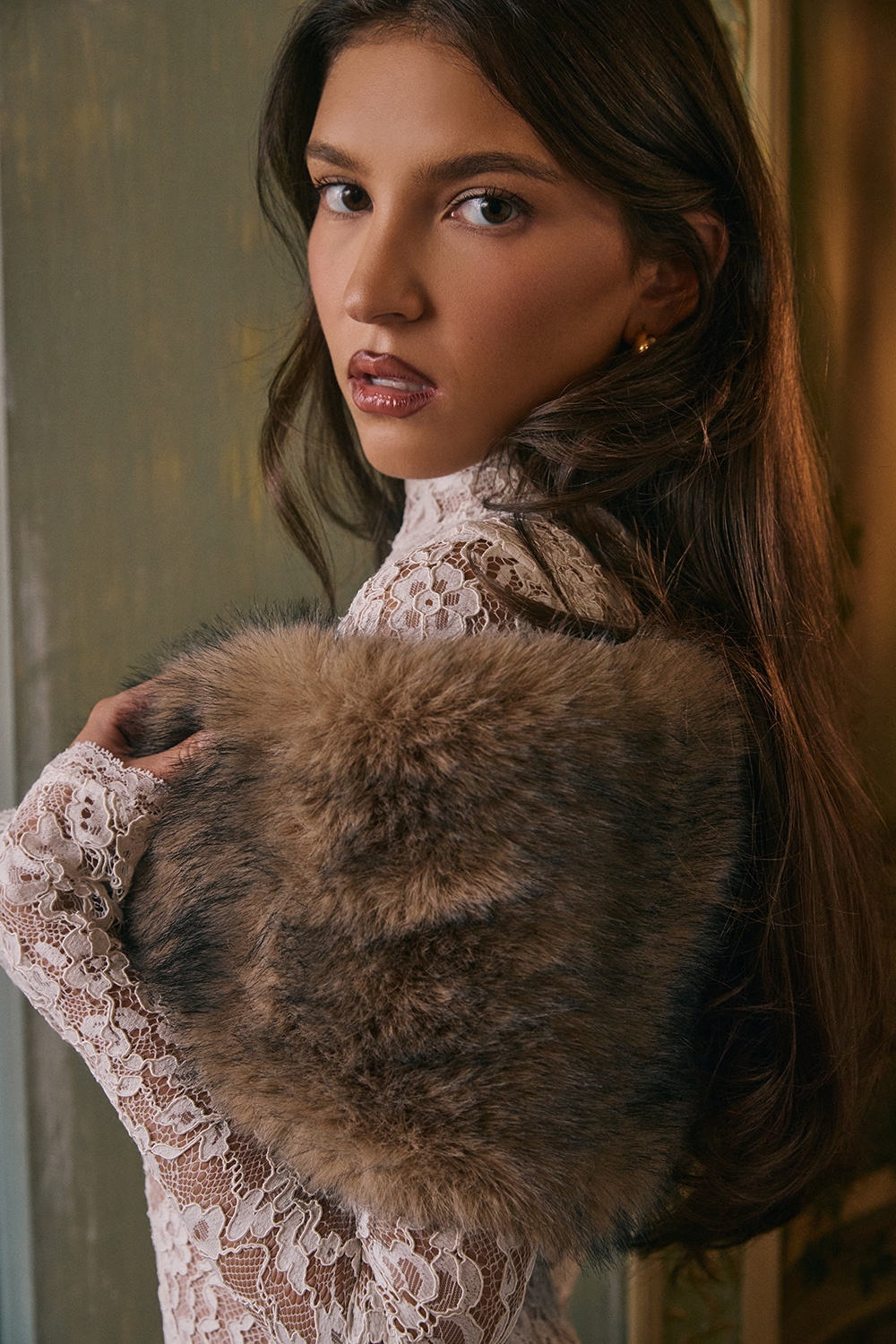 Ashly  Faux Fox Fur Shawl — image 2