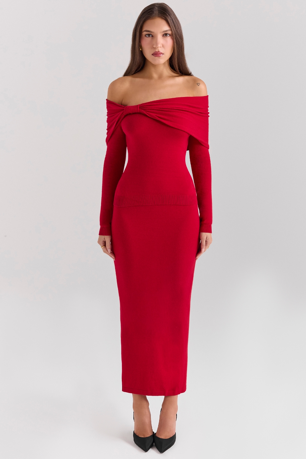 Amaryllis  Holly Red Cashmere Blend Sweater — image 2
