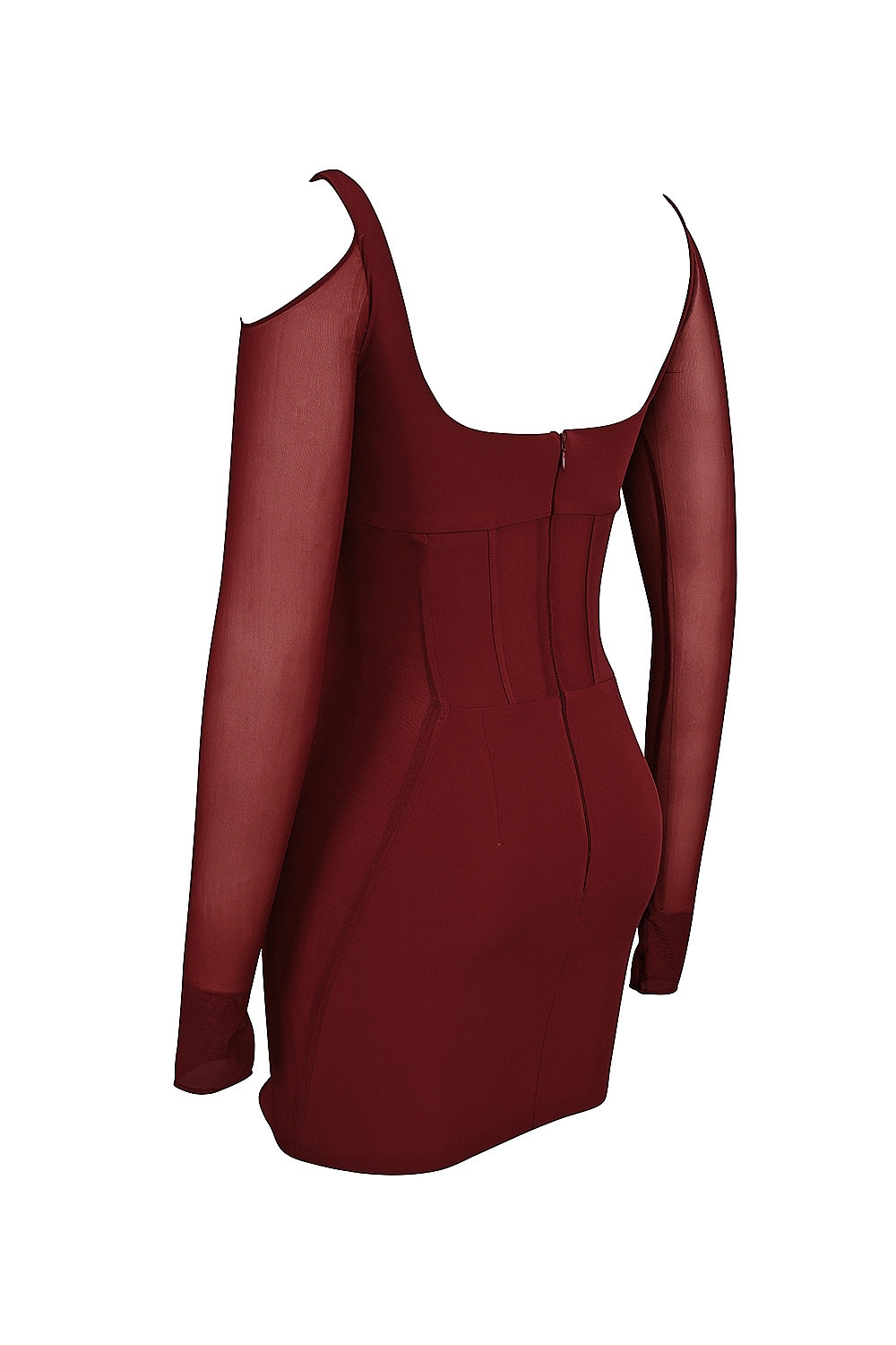 Mistress Rocks Dark Cherry Lace Up Corset Mini Dress - SALE — image 12