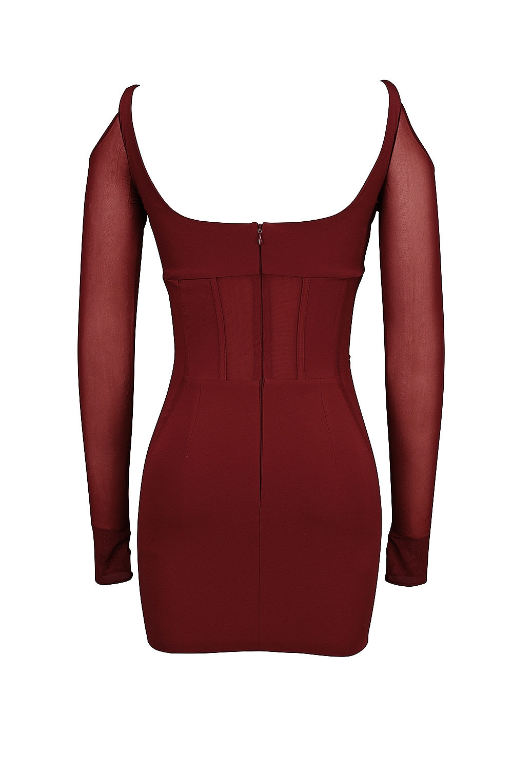 Mistress Rocks Dark Cherry Lace Up Corset Mini Dress - SALE — image 13