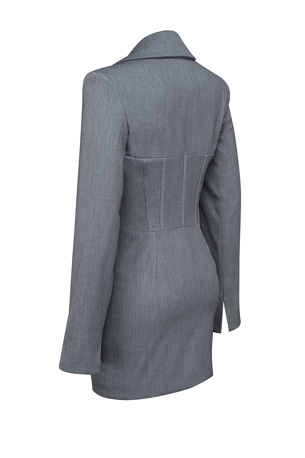 Mistress Rocks Dove Grey Corset Blazer Mini Dress - SALE — image 11