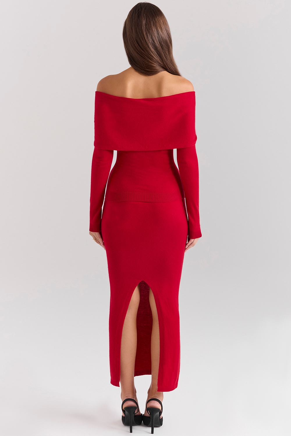 Faith  Holly Red Cashmere Blend Midi Skirt — image 6