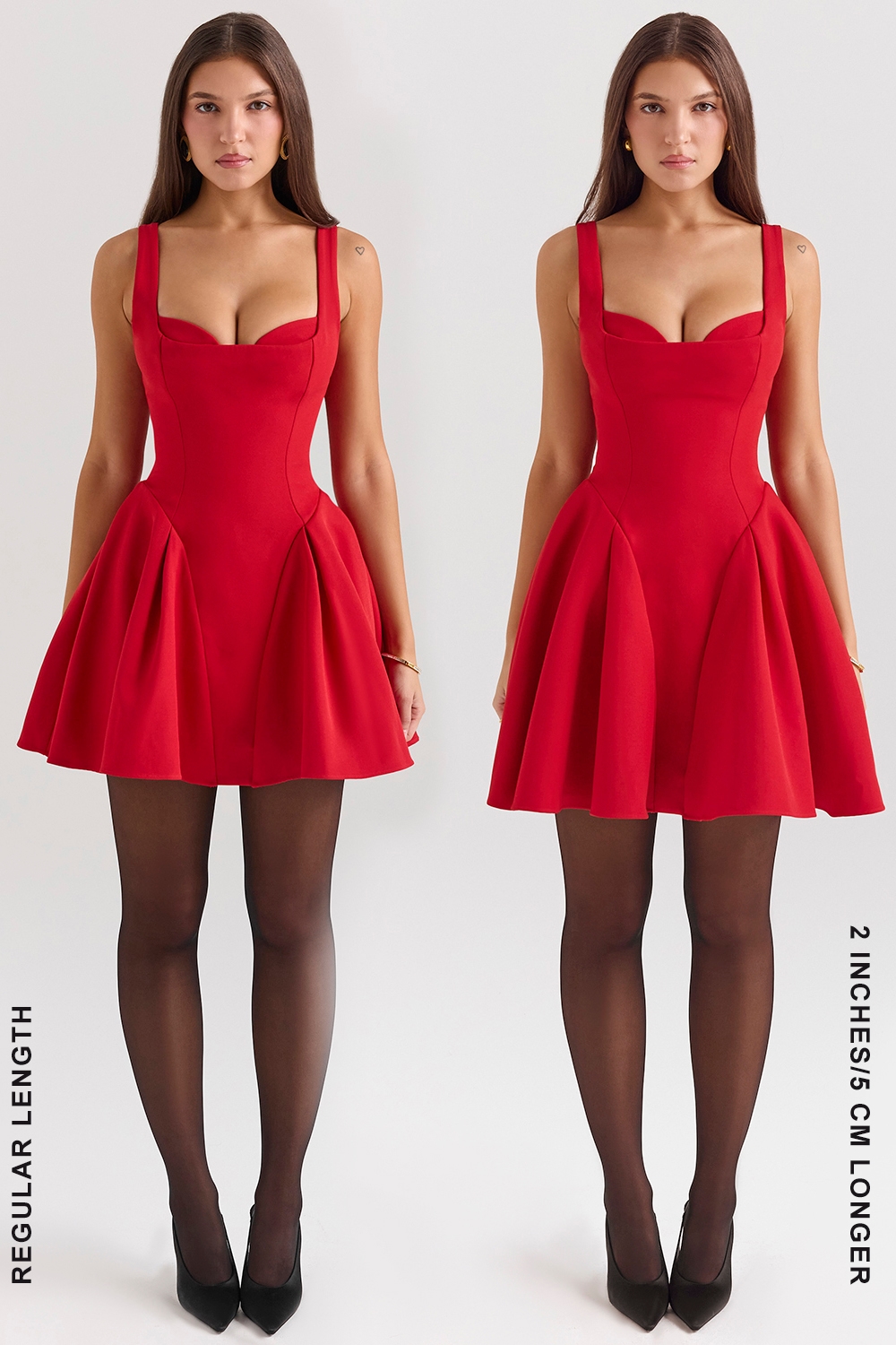 Bunny  Holly Red Crepe Mini Dress — image 6