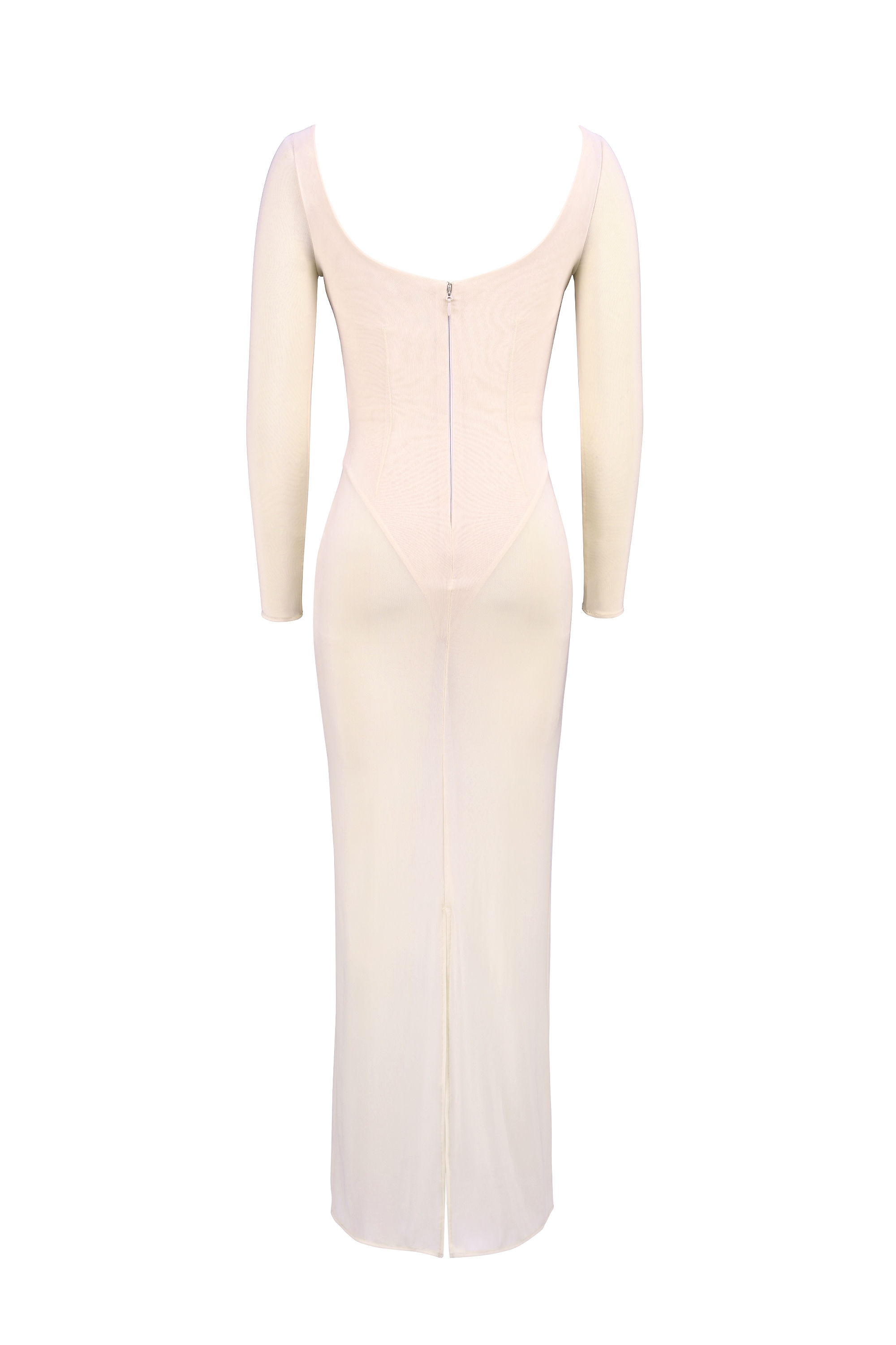 Everly  Blush Mesh Maxi Dress with Bodysuit — image 14