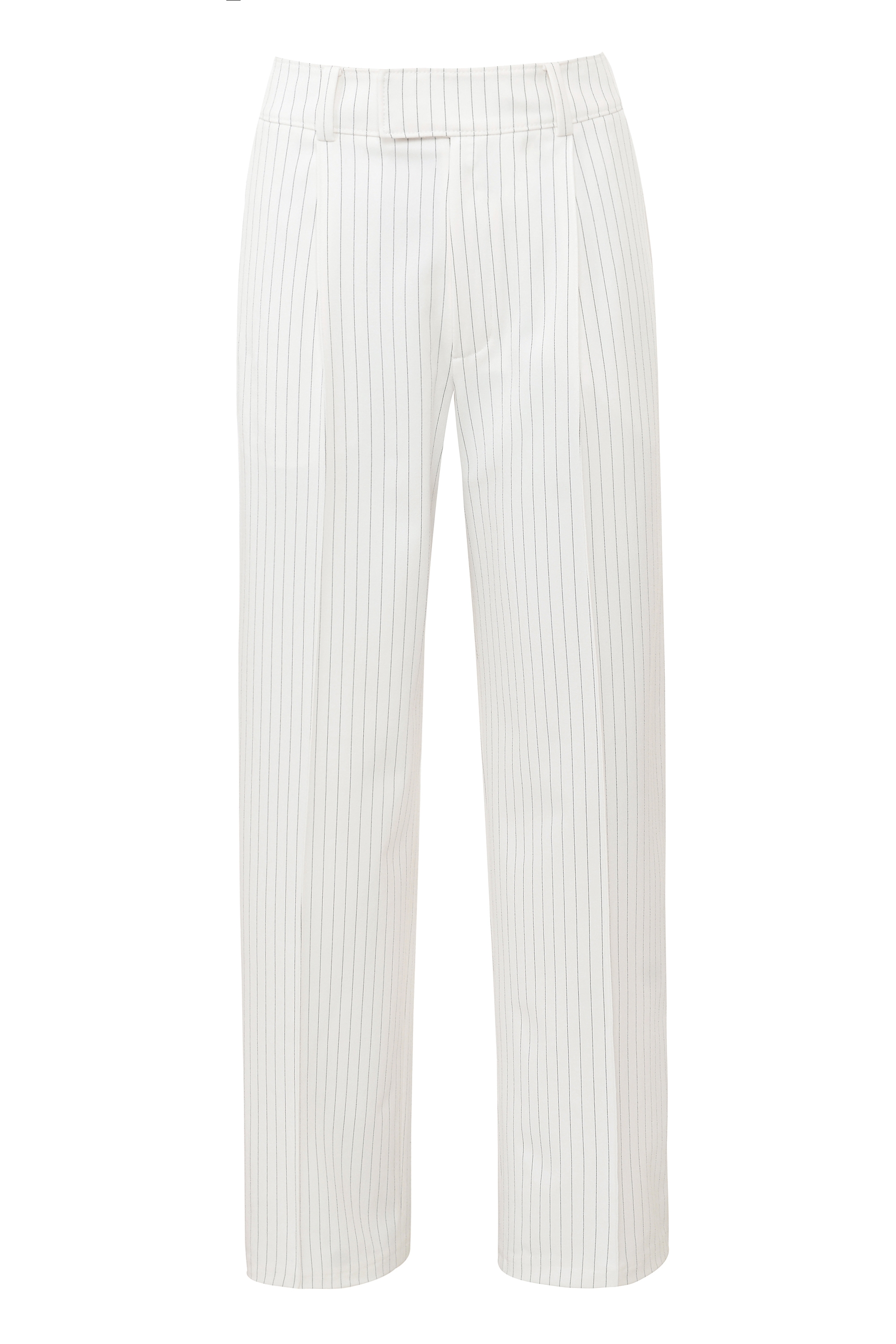 Hayden  White Pinstripe High Waist Tailored Trousers — image 13