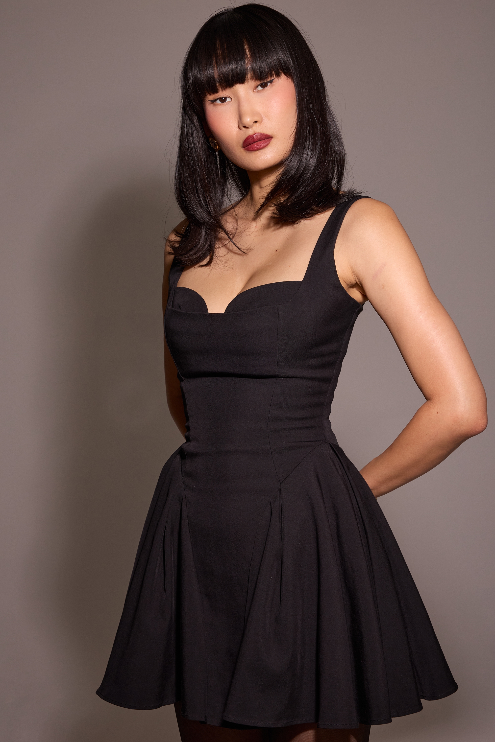 Bunny  Black Twill Mini Dress — image 12