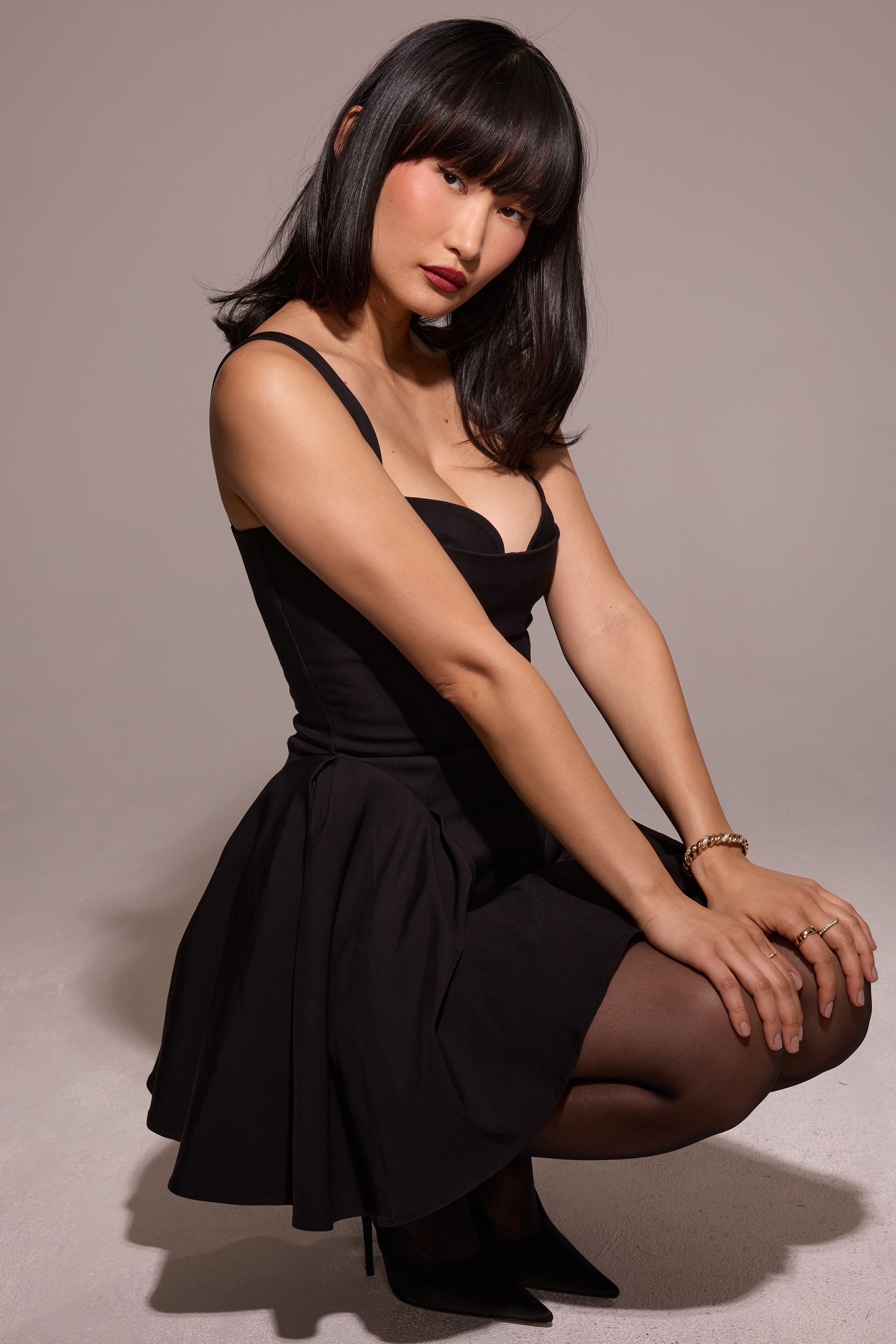 Bunny  Black Twill Mini Dress — image 13