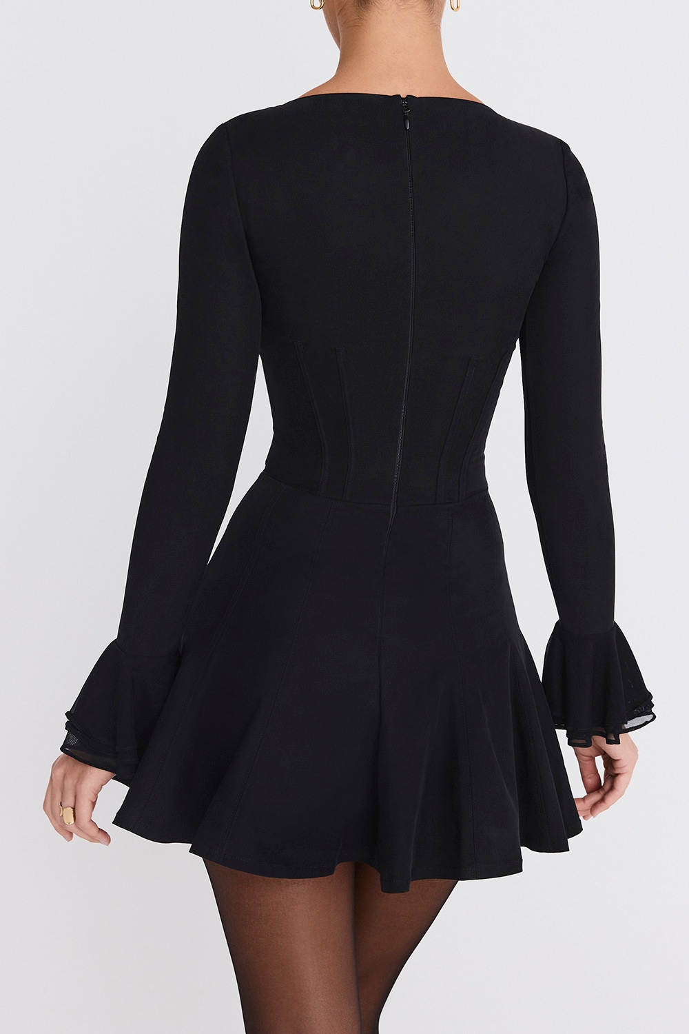 Mistress Rocks Black Pleated Corset Mini Dress - SALE — image 4