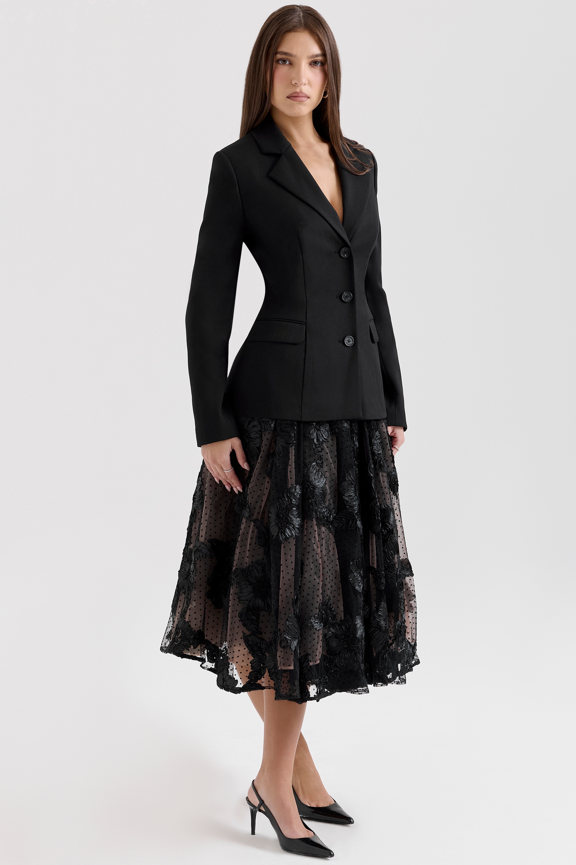 Aviva  Black Tailored Hourglass Jacket — image 5