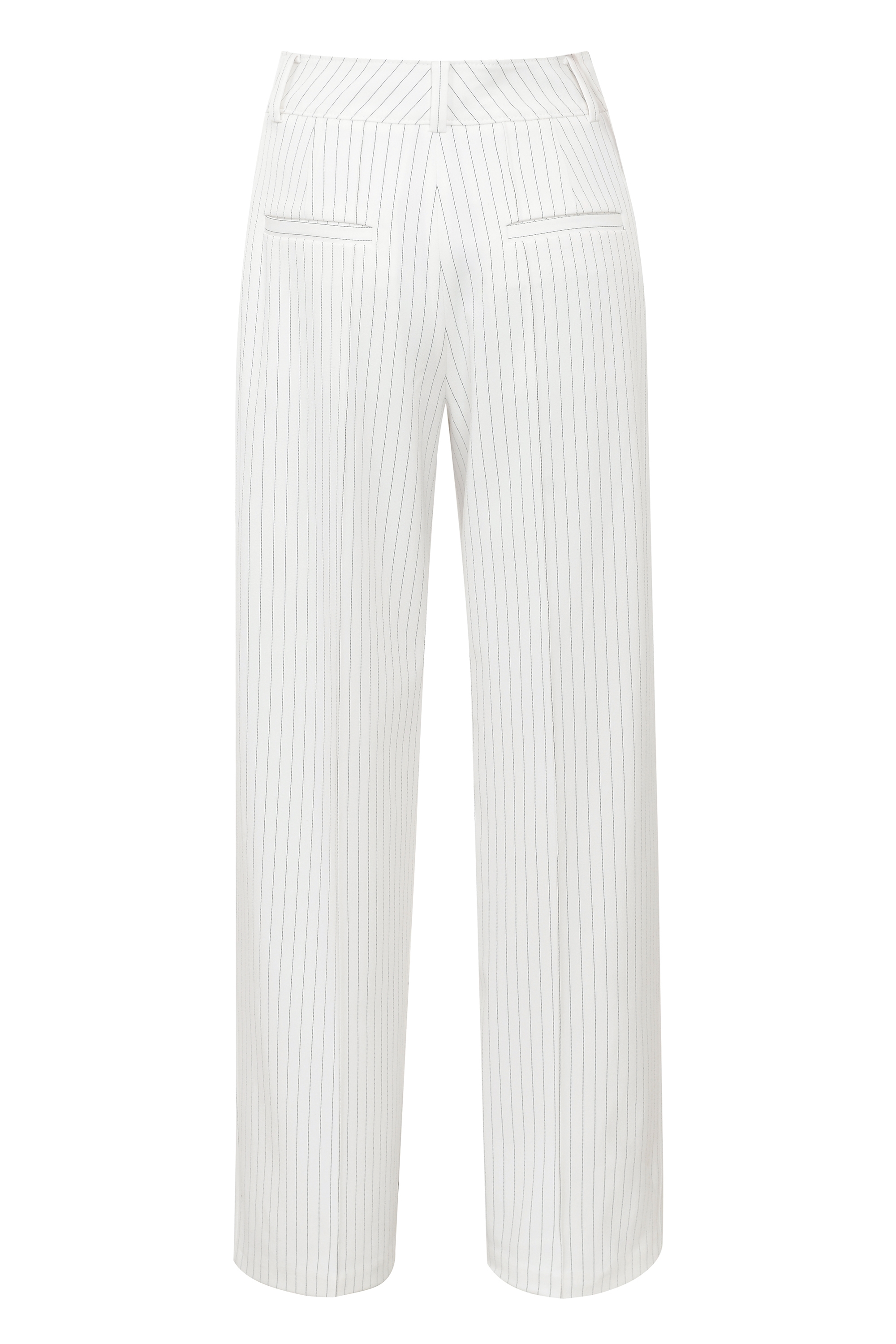 Hayden  White Pinstripe High Waist Tailored Trousers — image 15