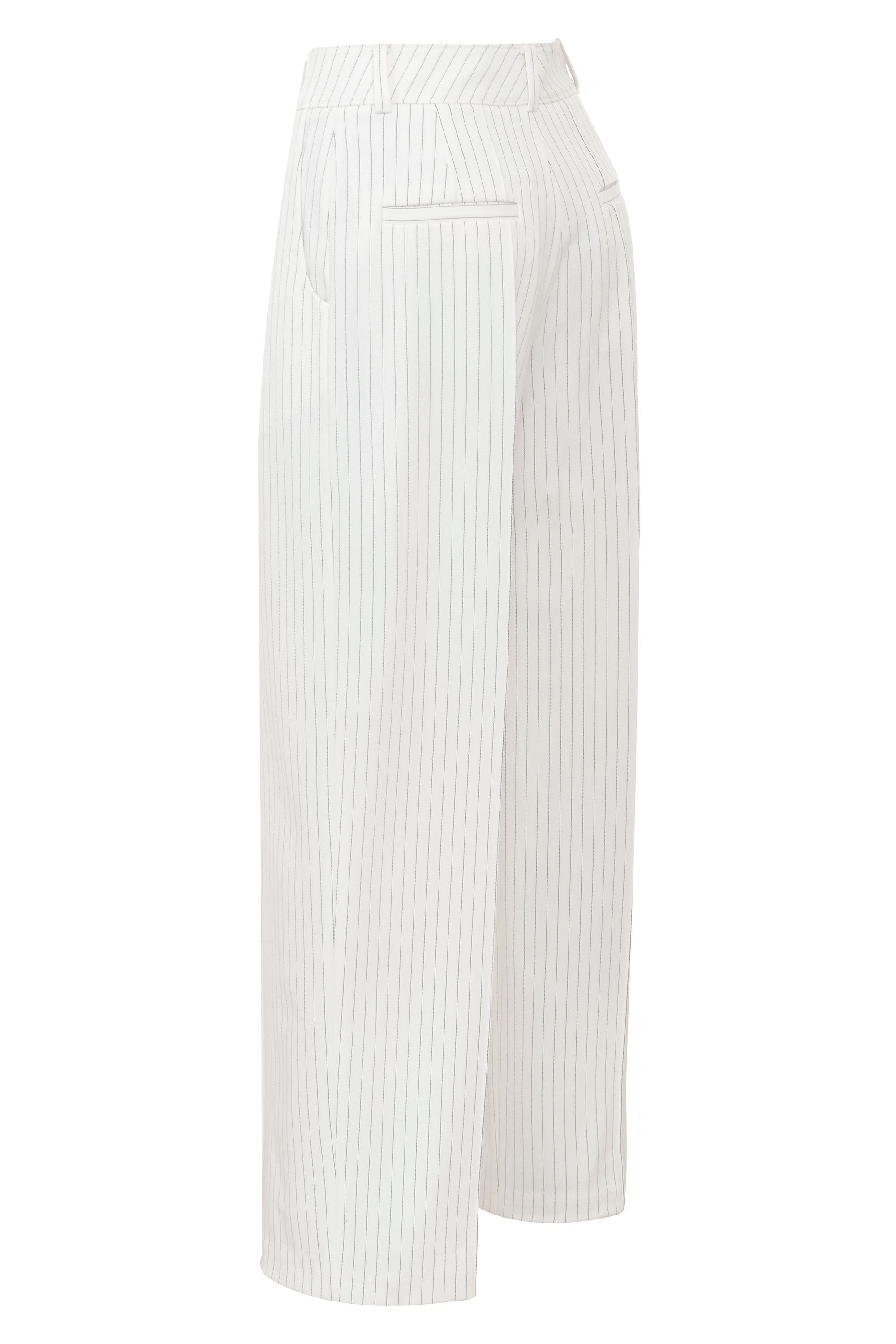 Hayden  White Pinstripe High Waist Tailored Trousers — image 14