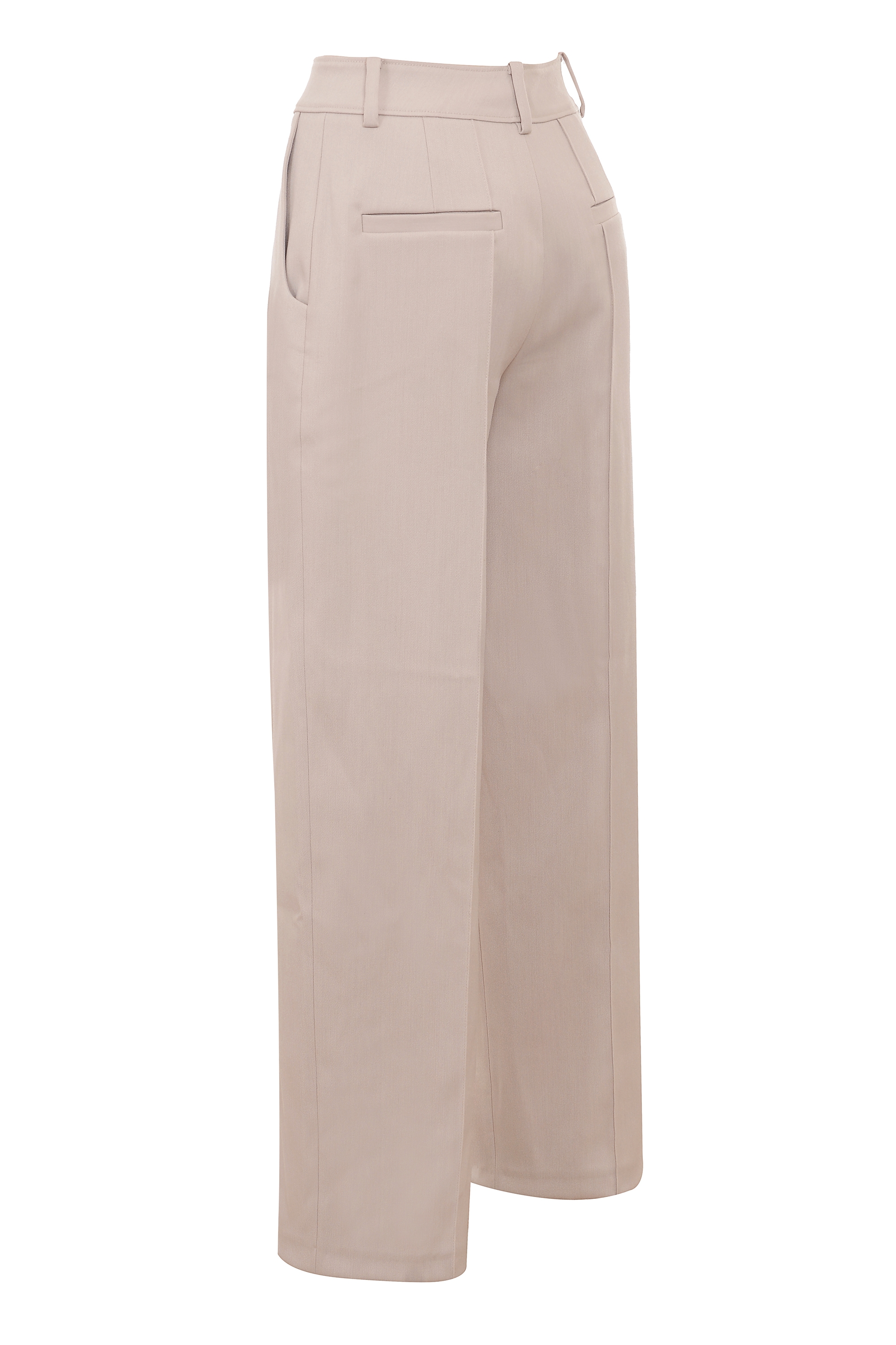 Hayden  Beige High Waist Tailored Trousers — image 14