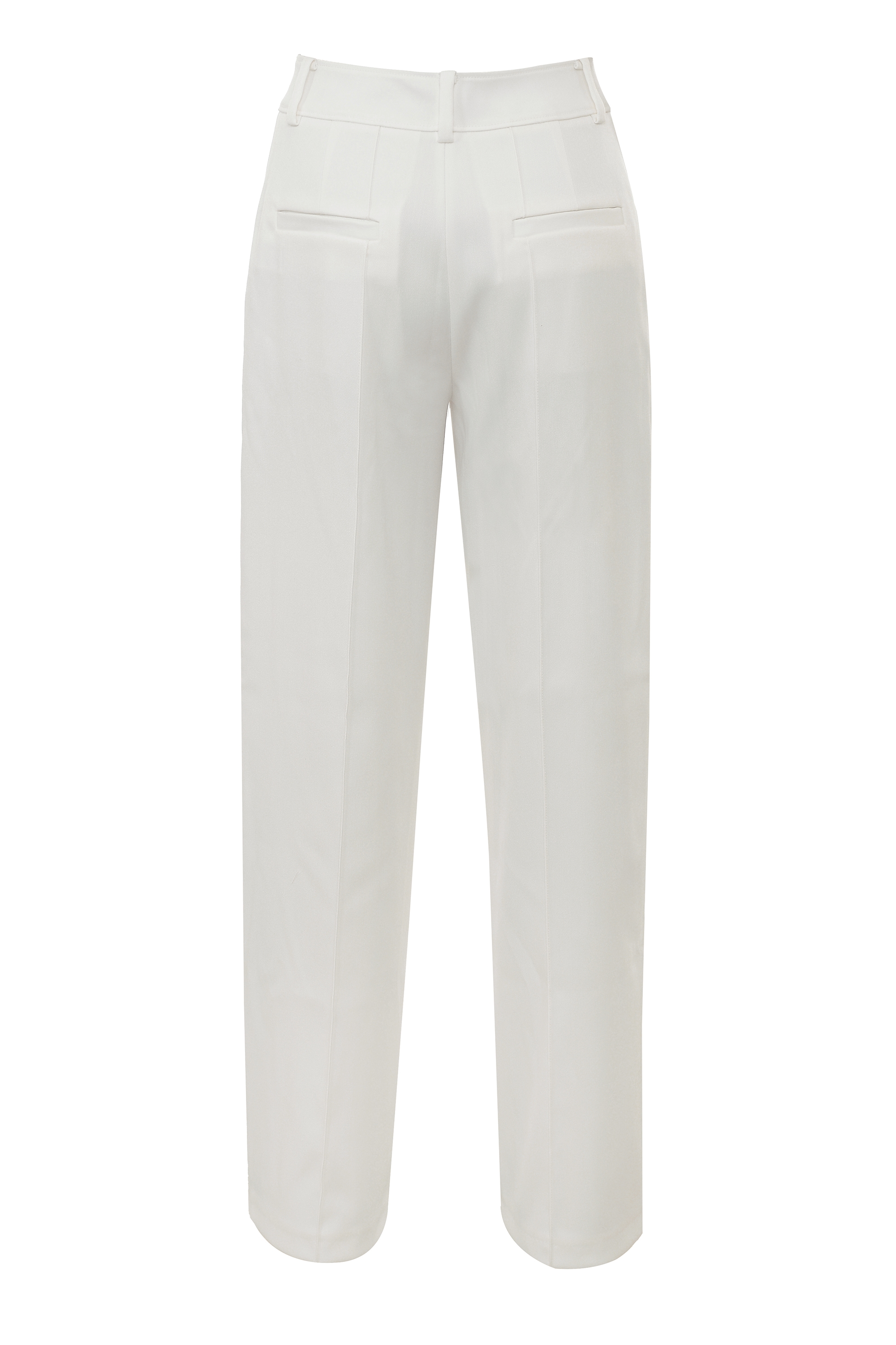 Hayden  White Wide Leg High Waist Tailored Trousers — image 15