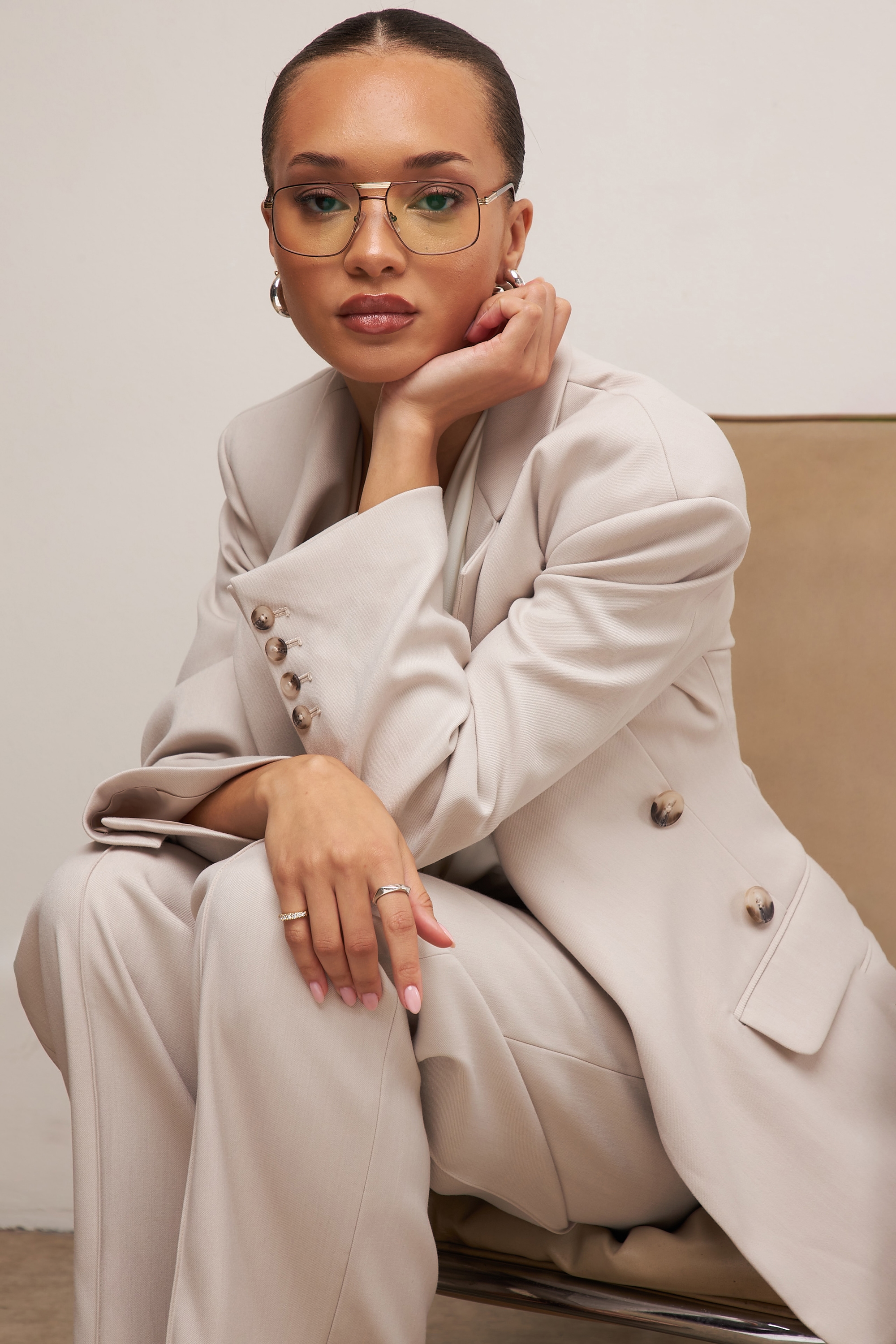Hudson  Beige Hourglass Blazer — image 2
