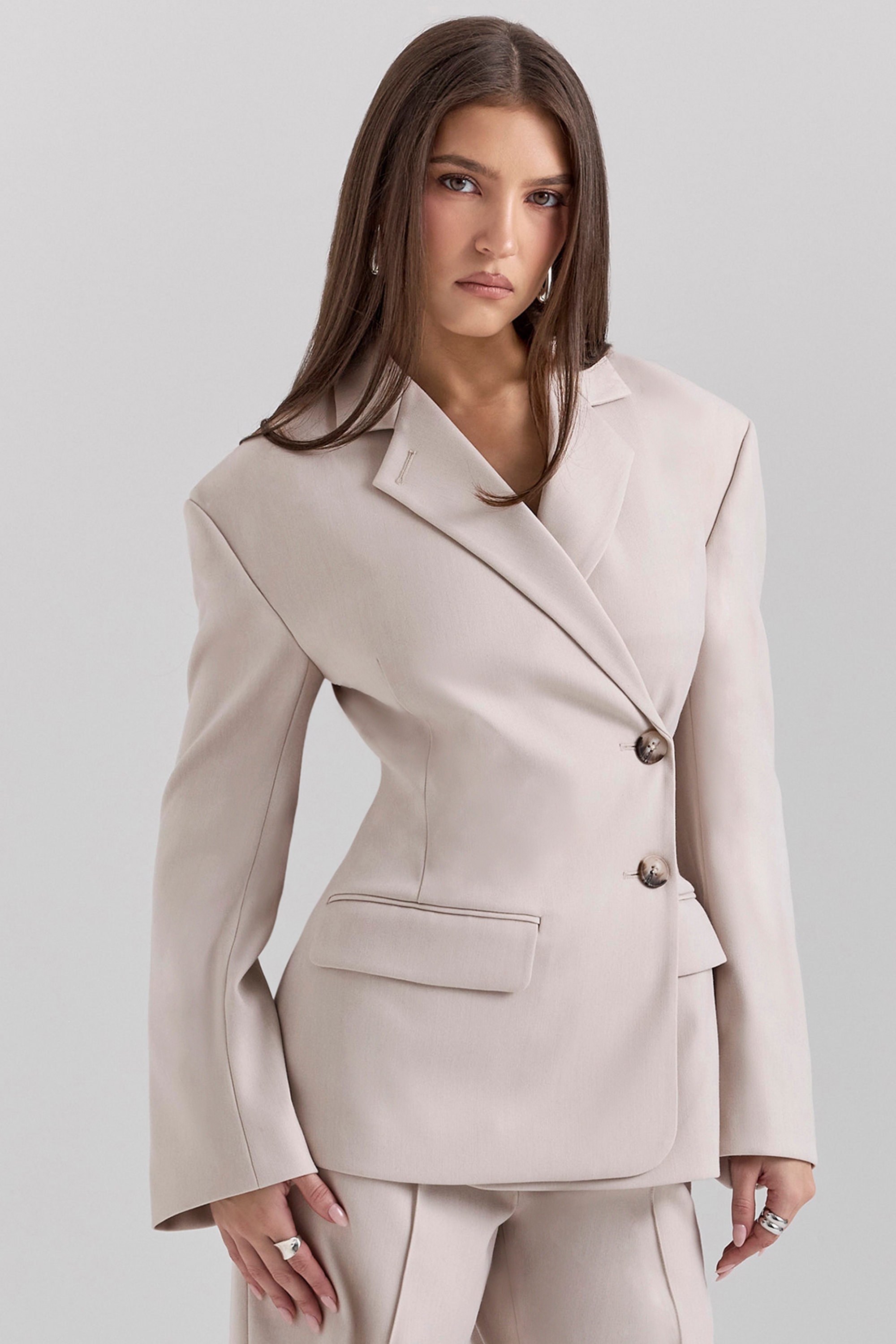 Hudson  Beige Hourglass Blazer — image 1