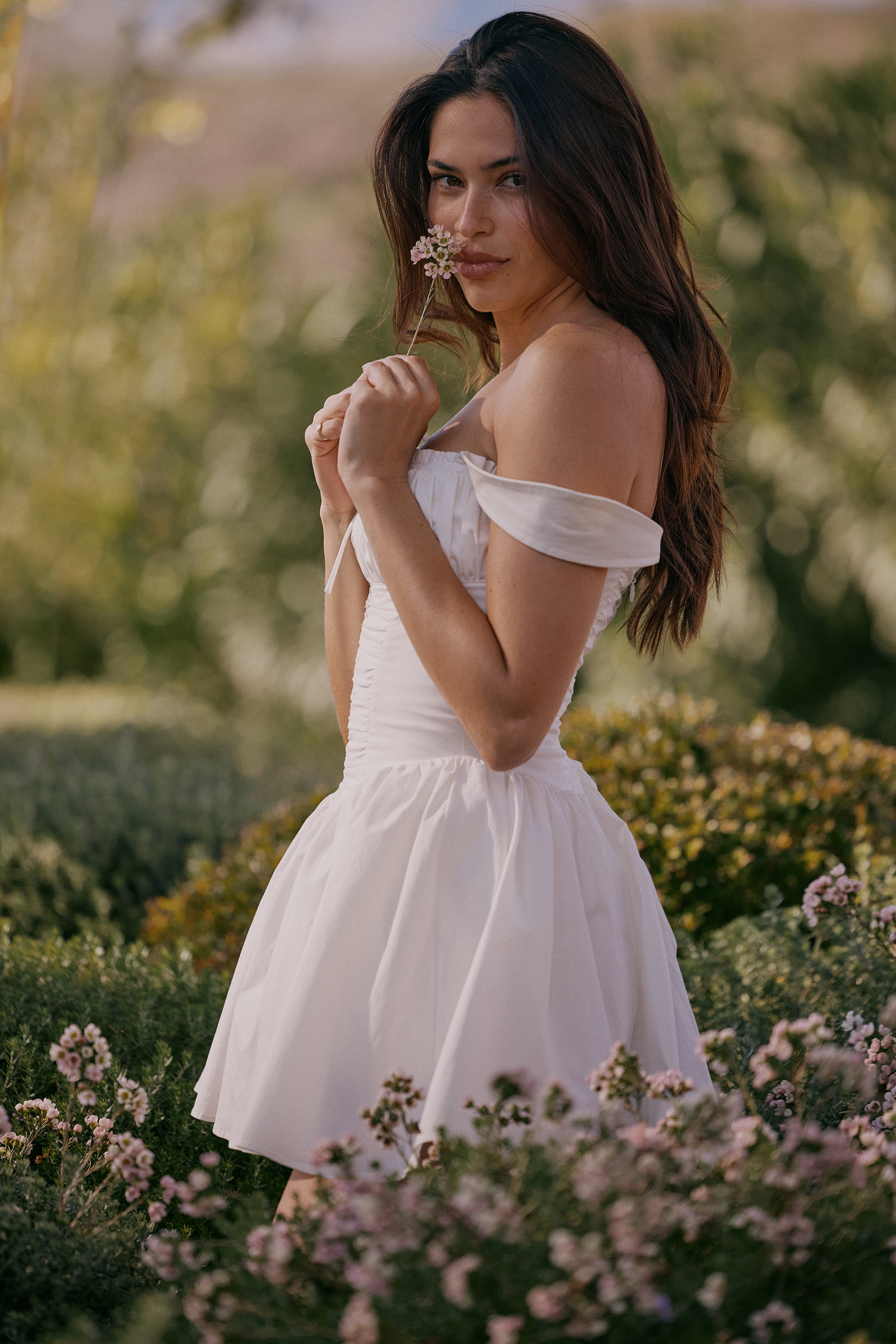 Ophelia  White Cotton Mini Dress With Bloomers — image 8