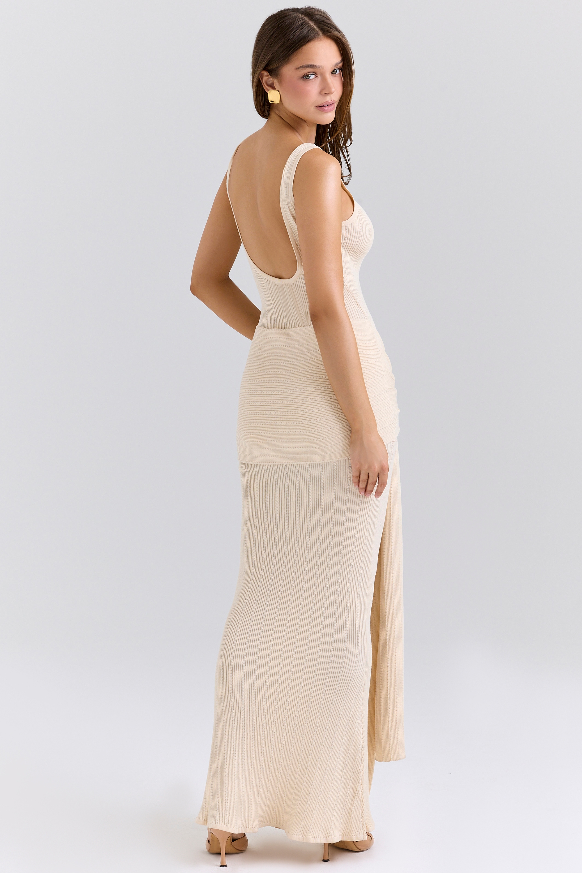 Akaia  Champagne Waterfall Maxi Dress — image 7
