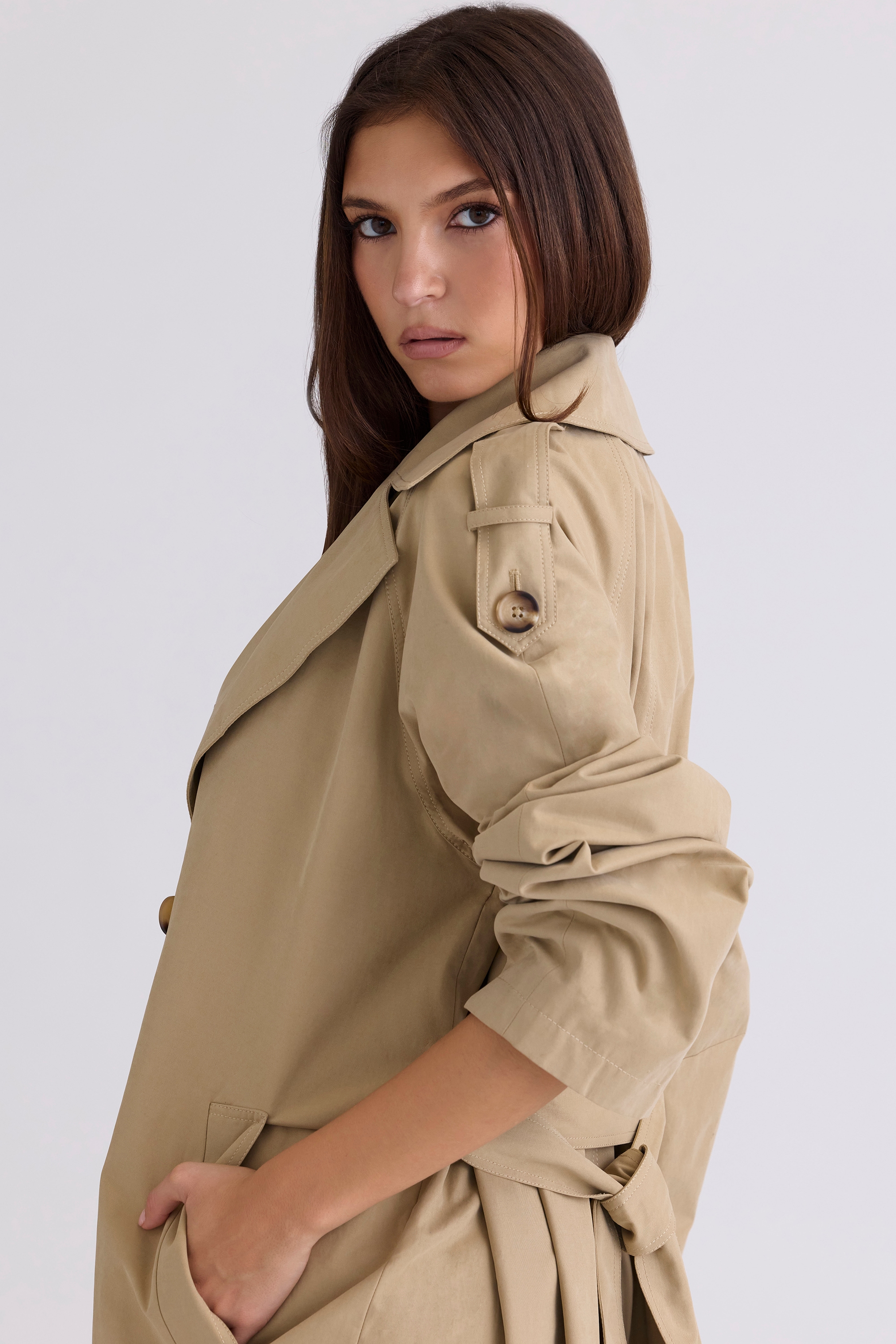 Marais  Camel Belted Full Trench Coat — image 9