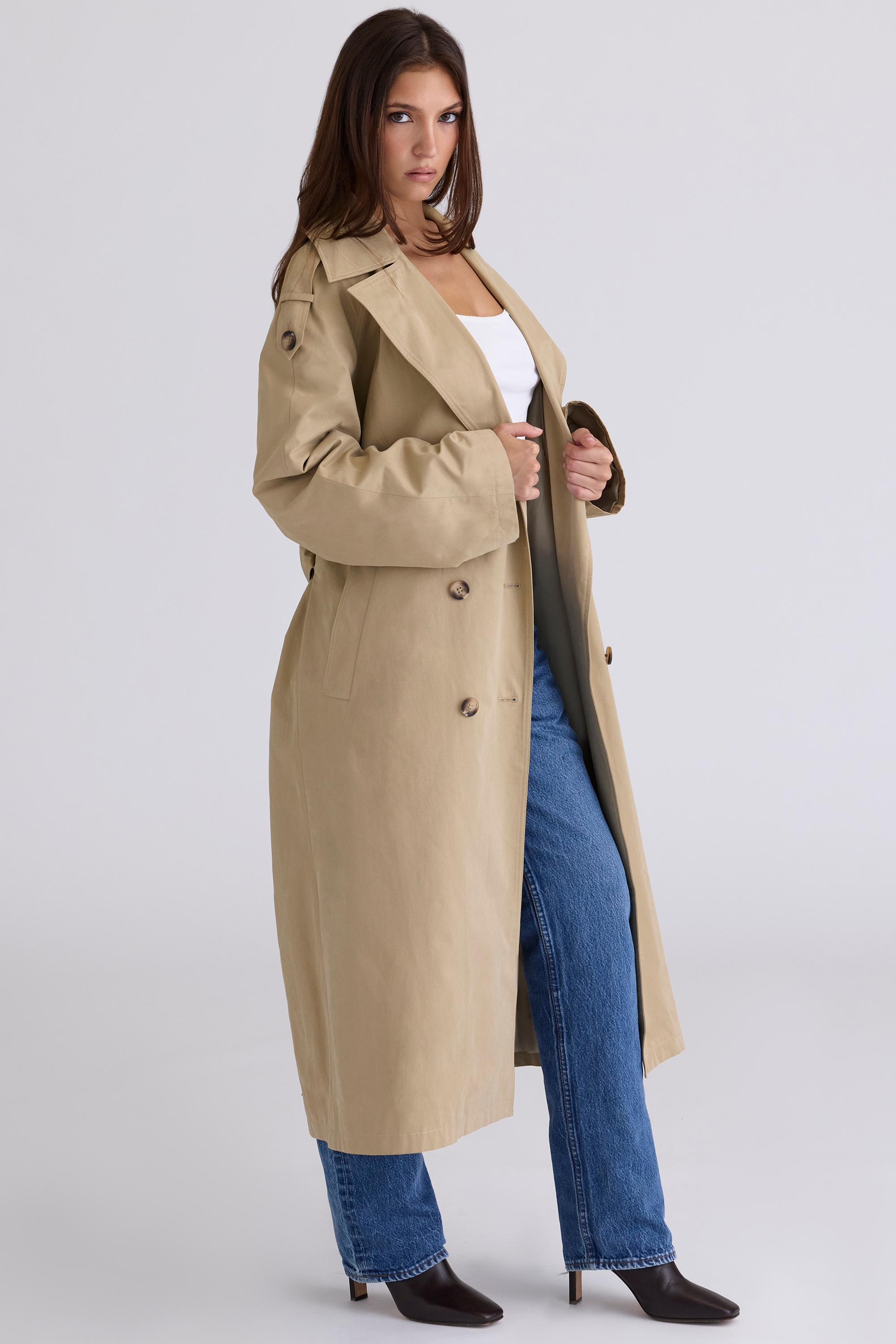 Marais  Camel Belted Full Trench Coat — image 10